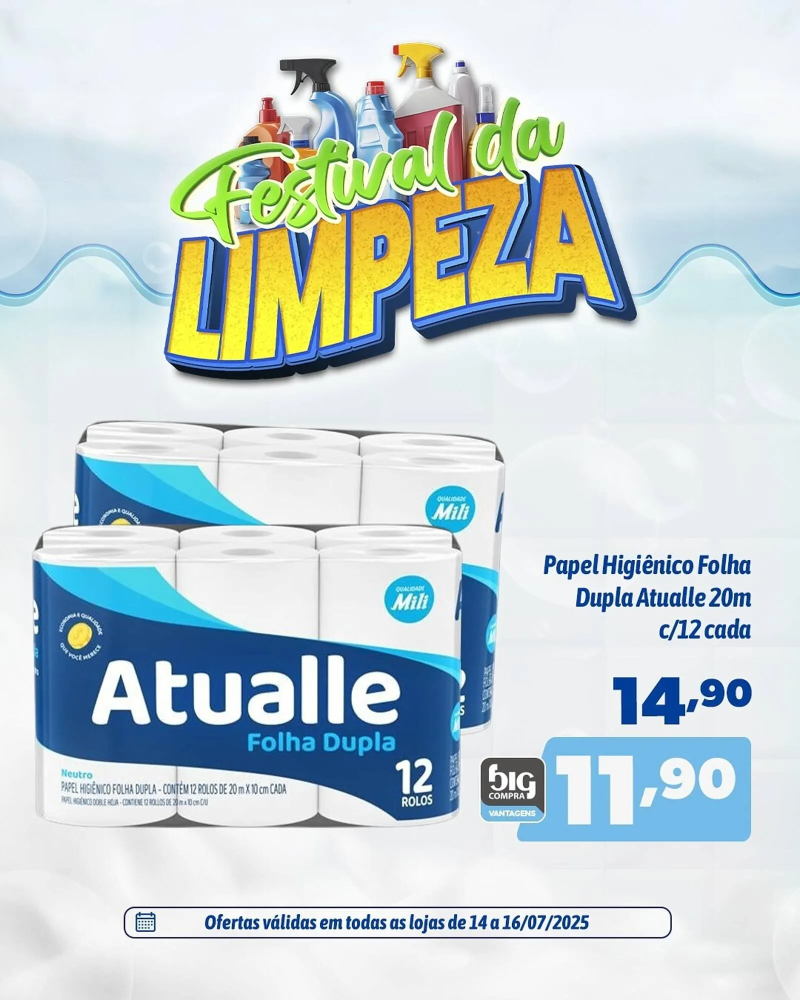 Encarte de Catálogo Supermercados Big Compra 14 de julho até 16 de julho 2025 - Pagina 1