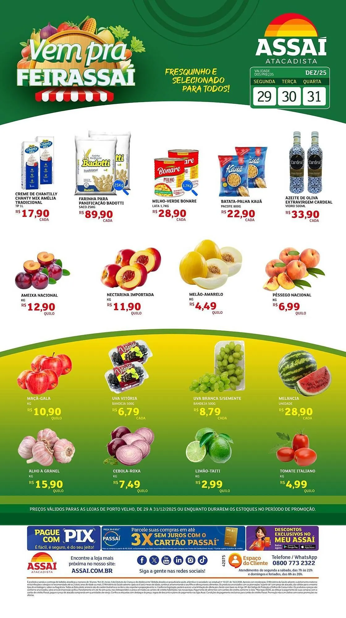 Encarte de Encarte Assaí Atacadista 29 de dezembro até 31 de dezembro 2025 - Pagina 1