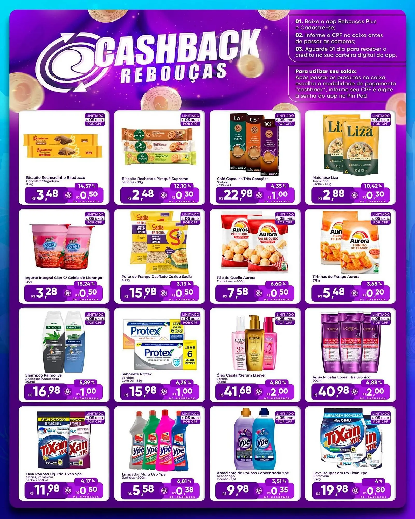 Encarte de Catálogo Rebouças Supermercados 16 de junho até 26 de junho 2025 - Pagina 5