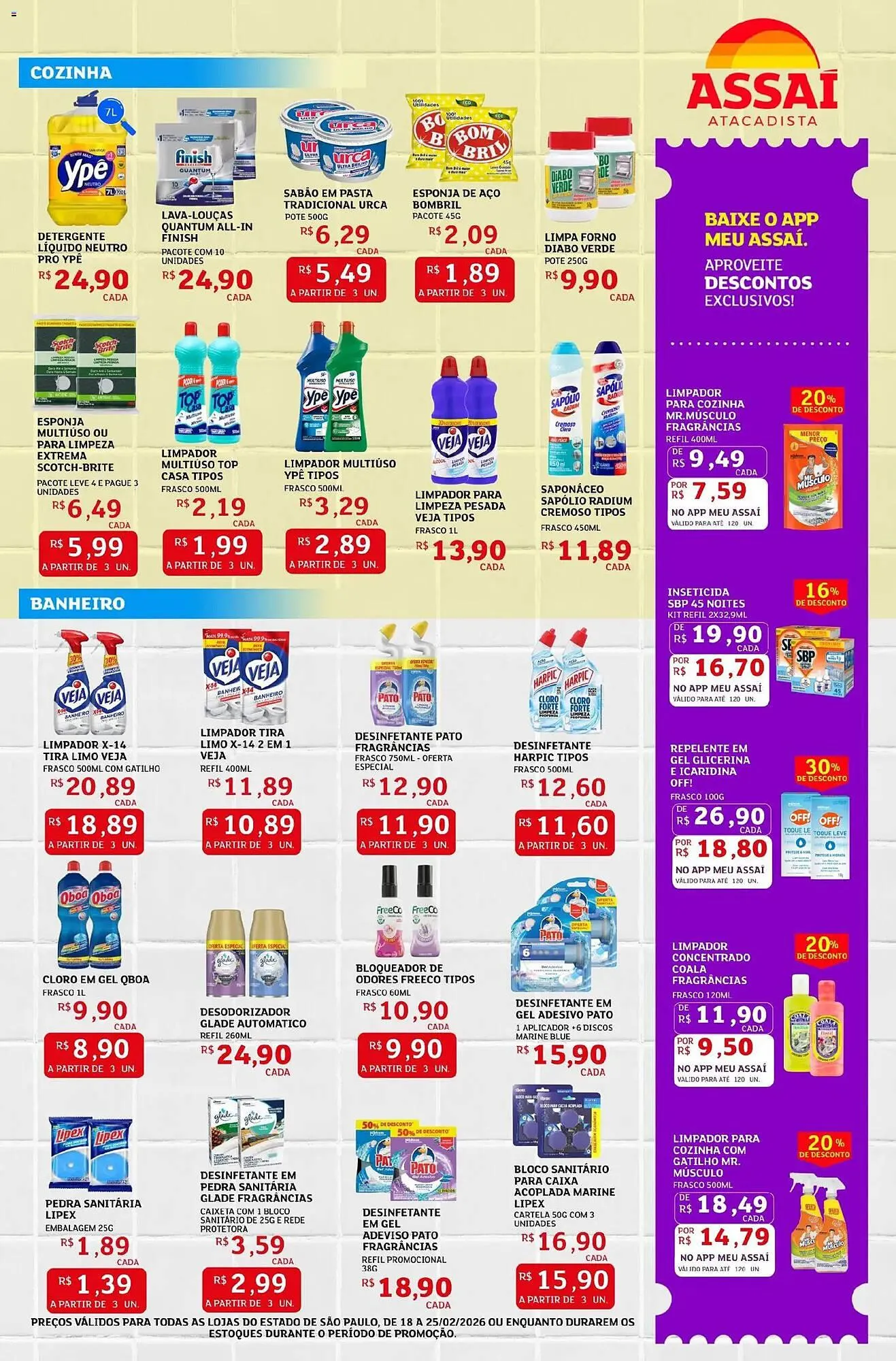 Encarte de Encarte Assaí Atacadista 18 de fevereiro até 25 de fevereiro 2026 - Pagina 3
