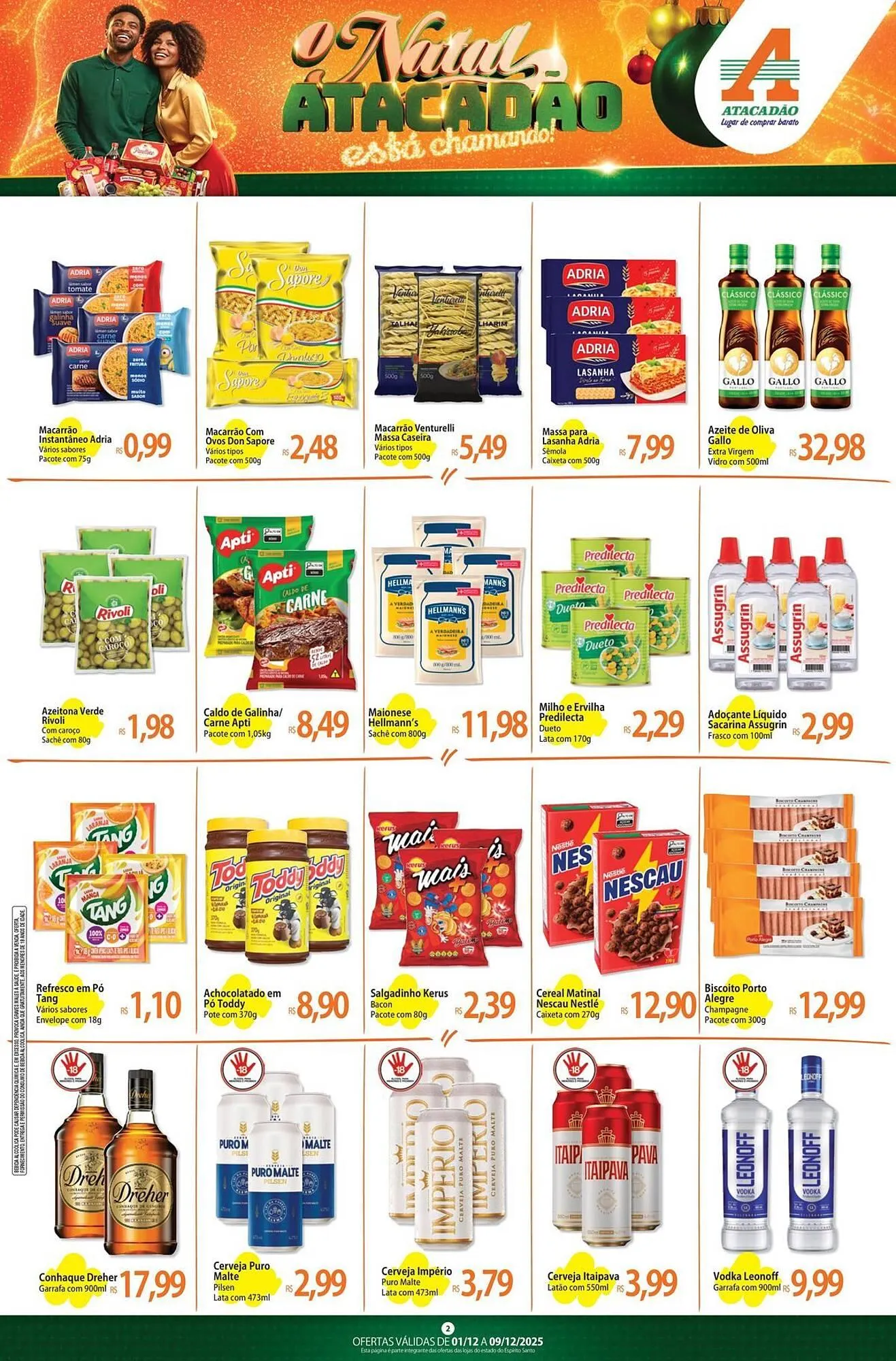 Encarte de Folheto Atacadão 1 de dezembro até 9 de dezembro 2025 - Pagina 2
