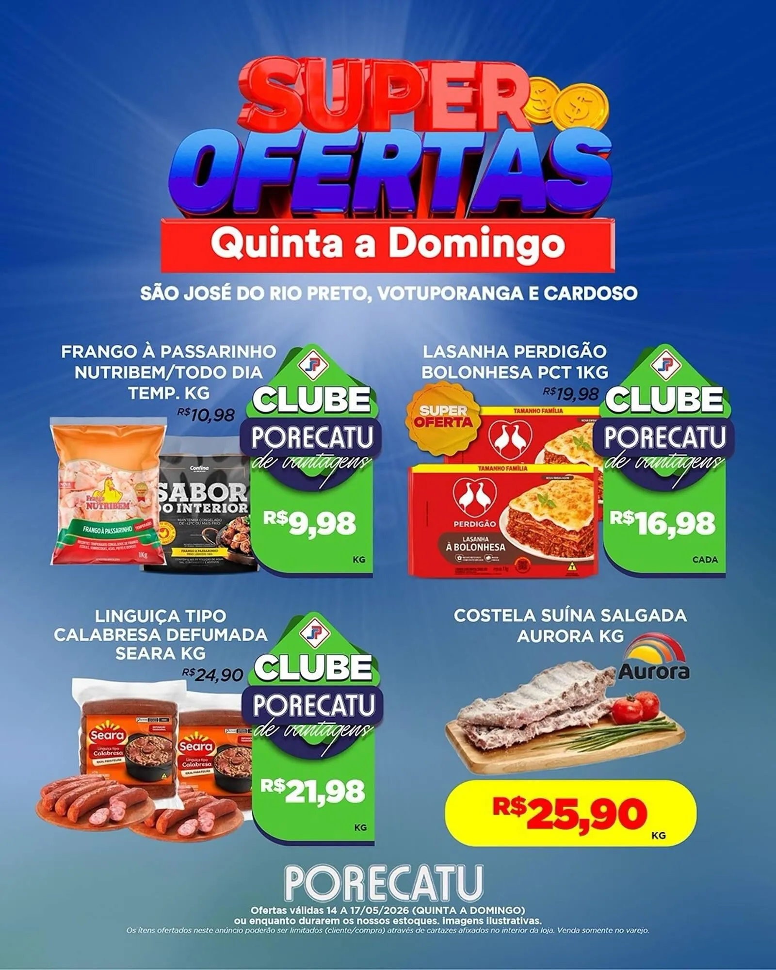 Encarte de Catálogo Supermercado Porecatu 14 de maio até 17 de maio 2026 - Pagina 9