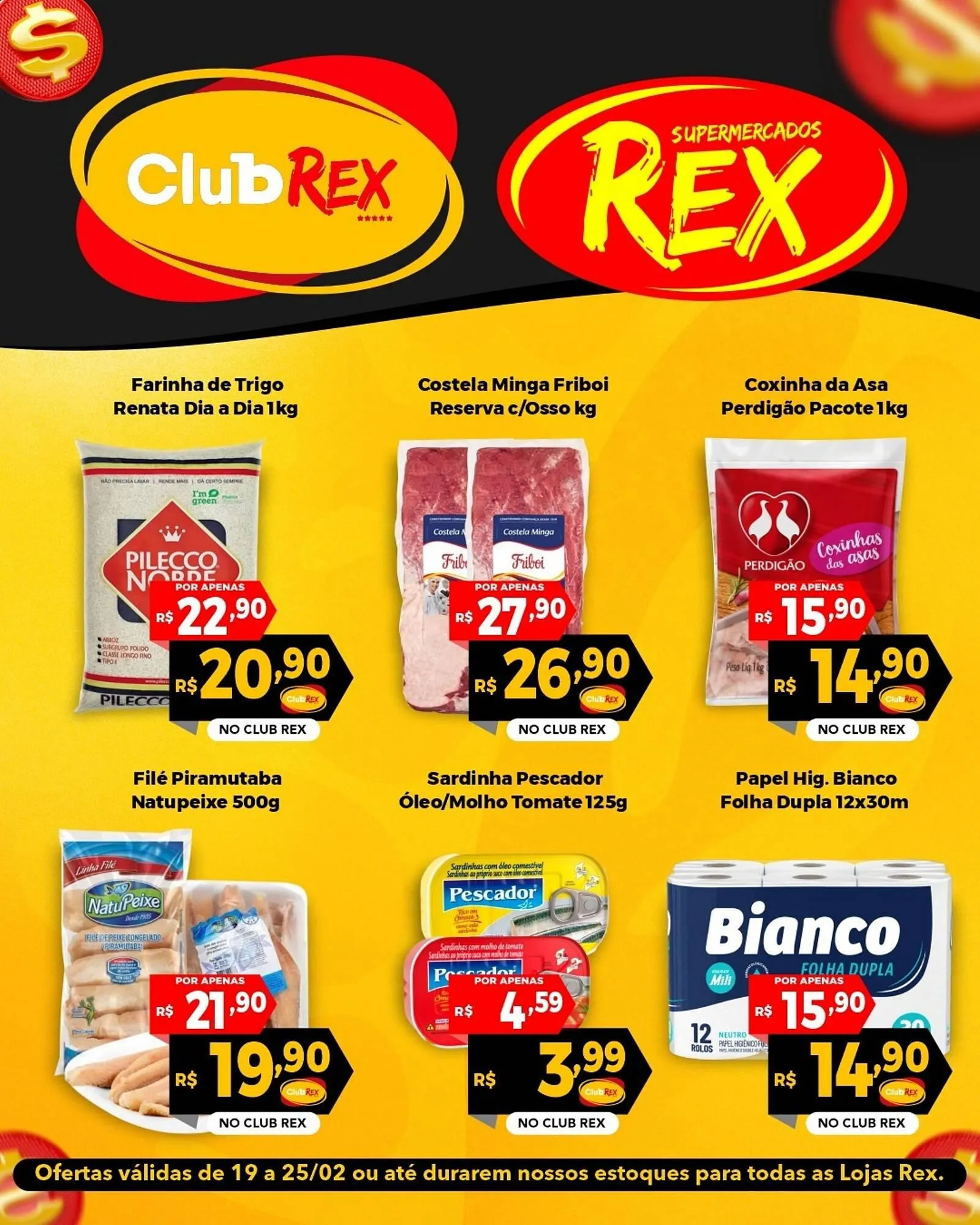 Encarte de Catálogo Supermercados Rex 23 de fevereiro até 25 de fevereiro 2026 - Pagina 1