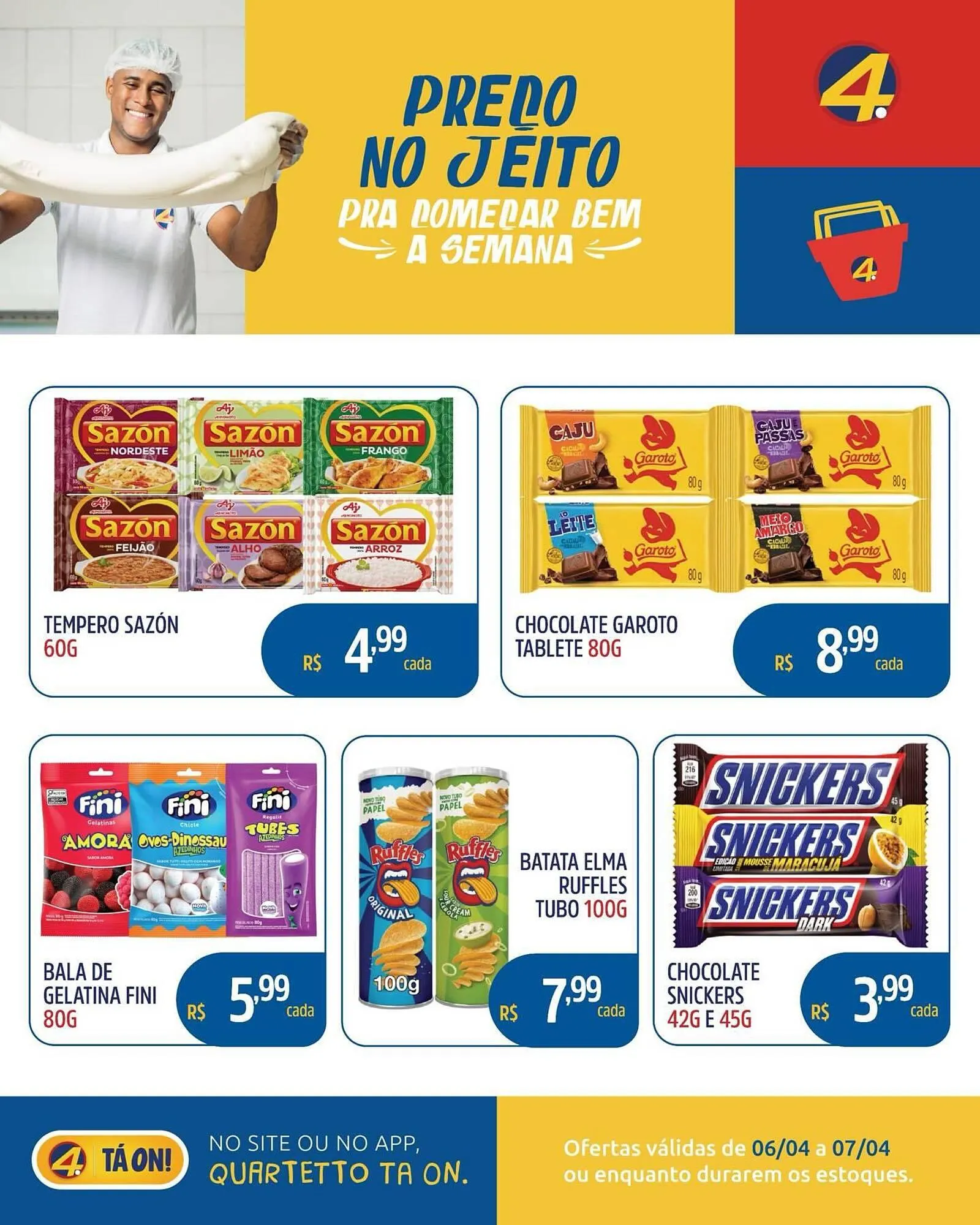 Encarte de Catálogo Quartetto Supermercados 6 de abril até 7 de abril 2026 - Pagina 4