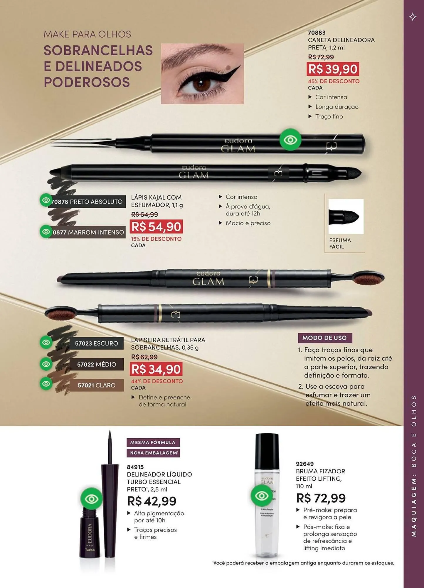 Encarte de Catálogo Eudora 24 de fevereiro até 31 de março 2026 - Pagina 57