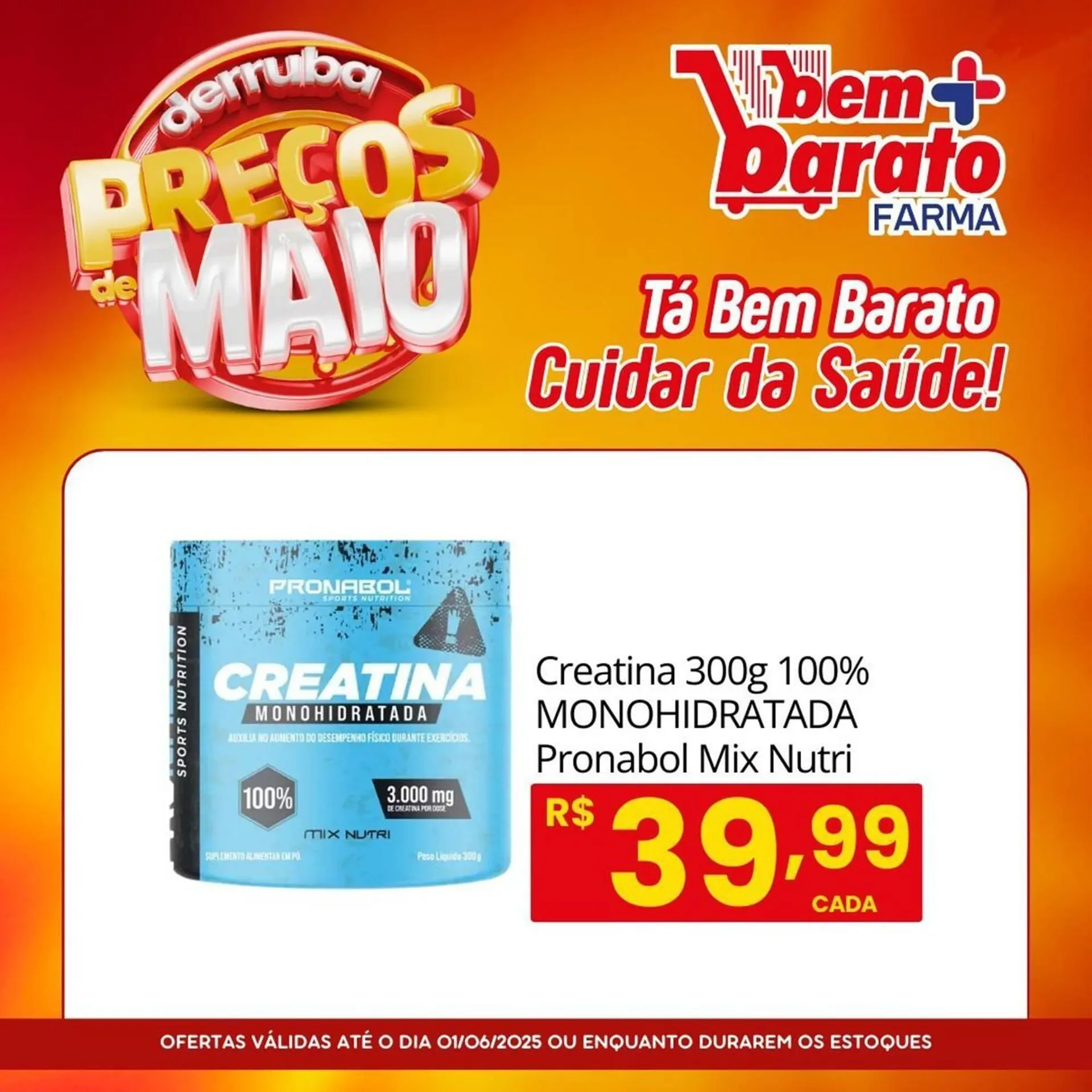 Encarte de Catálogo Supermercado Bem Barato 17 de maio até 1 de junho 2025 - Pagina 1