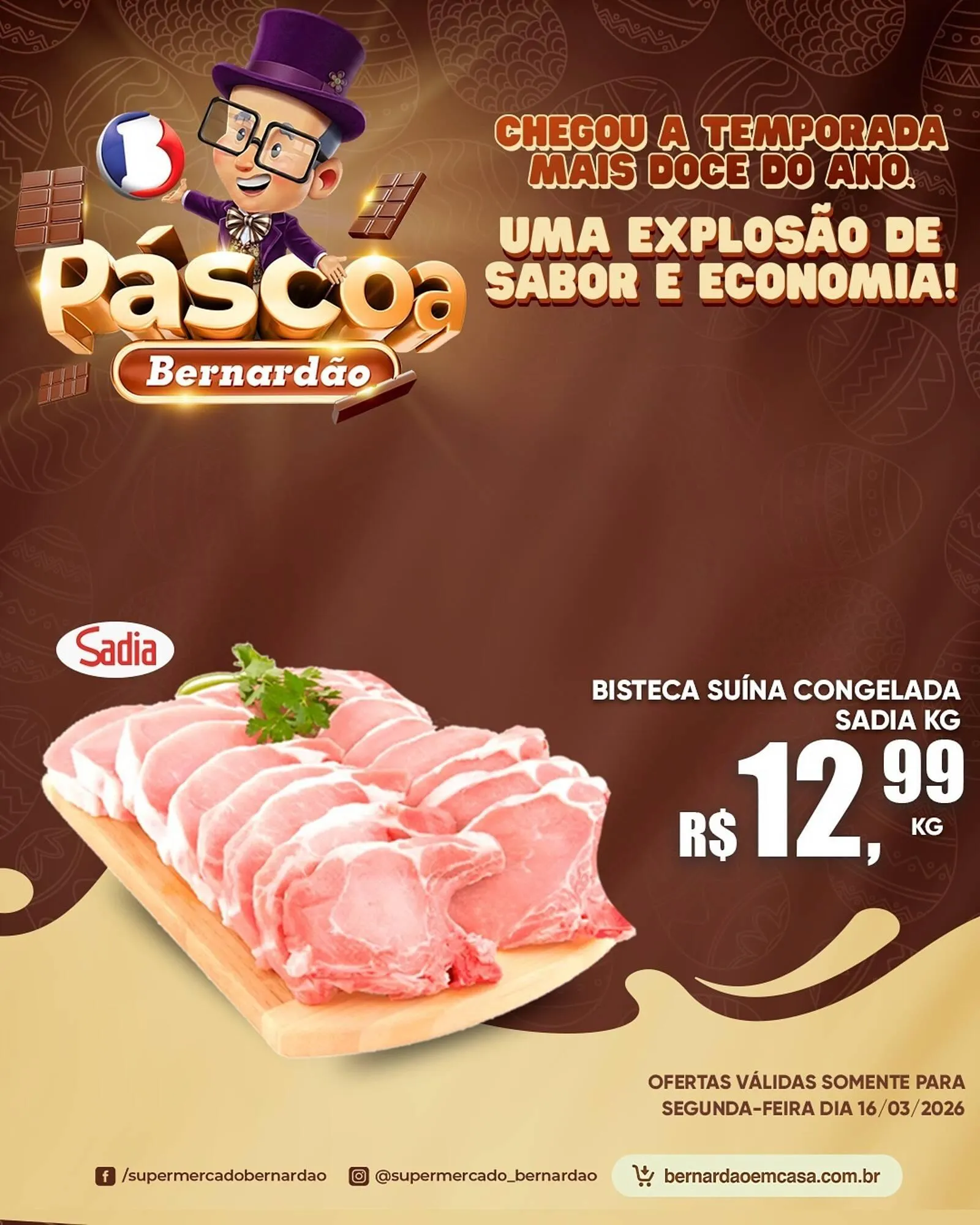 Encarte de Catálogo Supermercado Bernardão 16 de março até 16 de março 2026 - Pagina 1