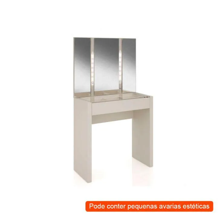 [OUTLET] Penteadeira com Espelho Estela Off White