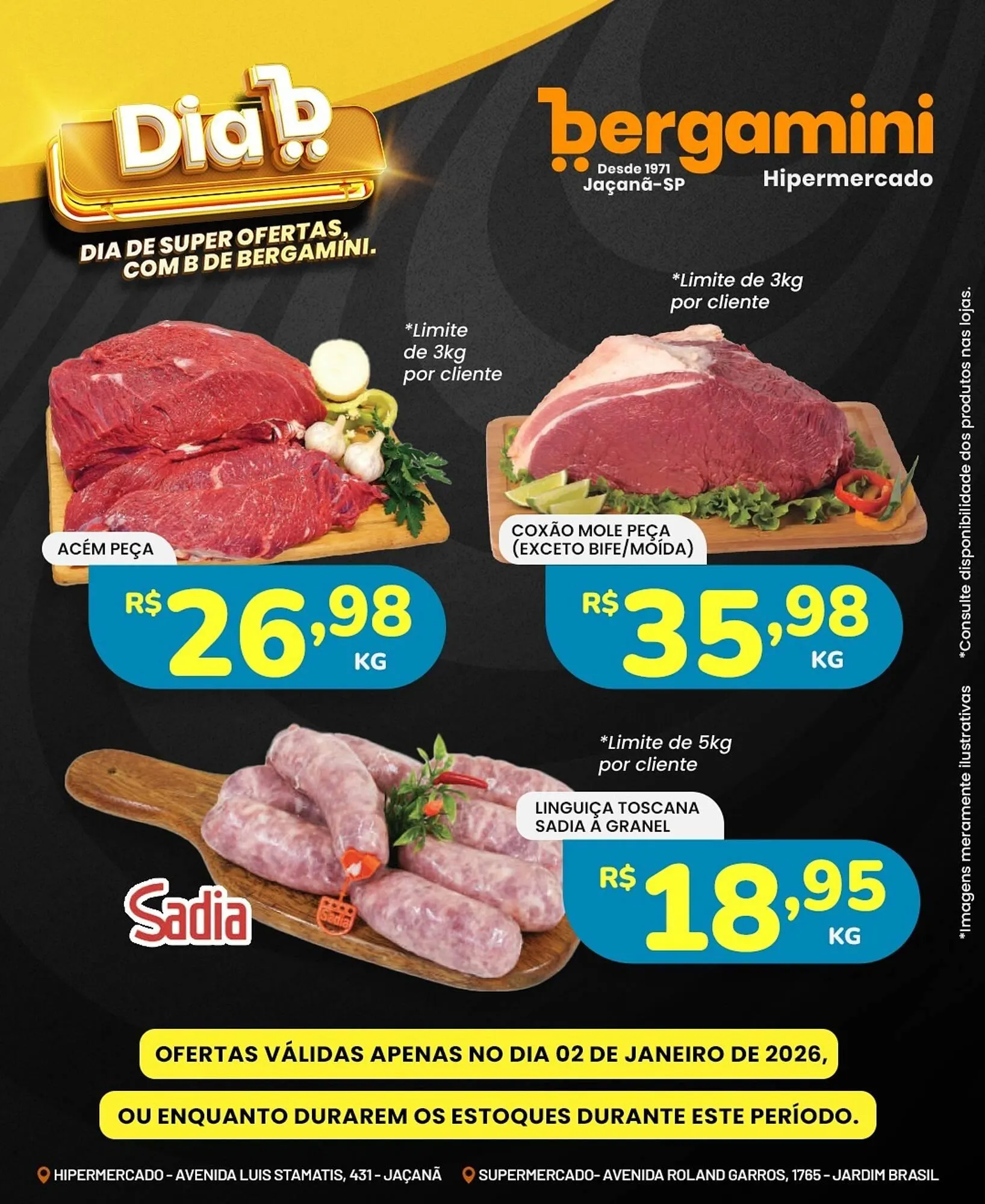 Encarte de Catálogo Supermercado Bergamini 1 de janeiro até 2 de janeiro 2026 - Pagina 1