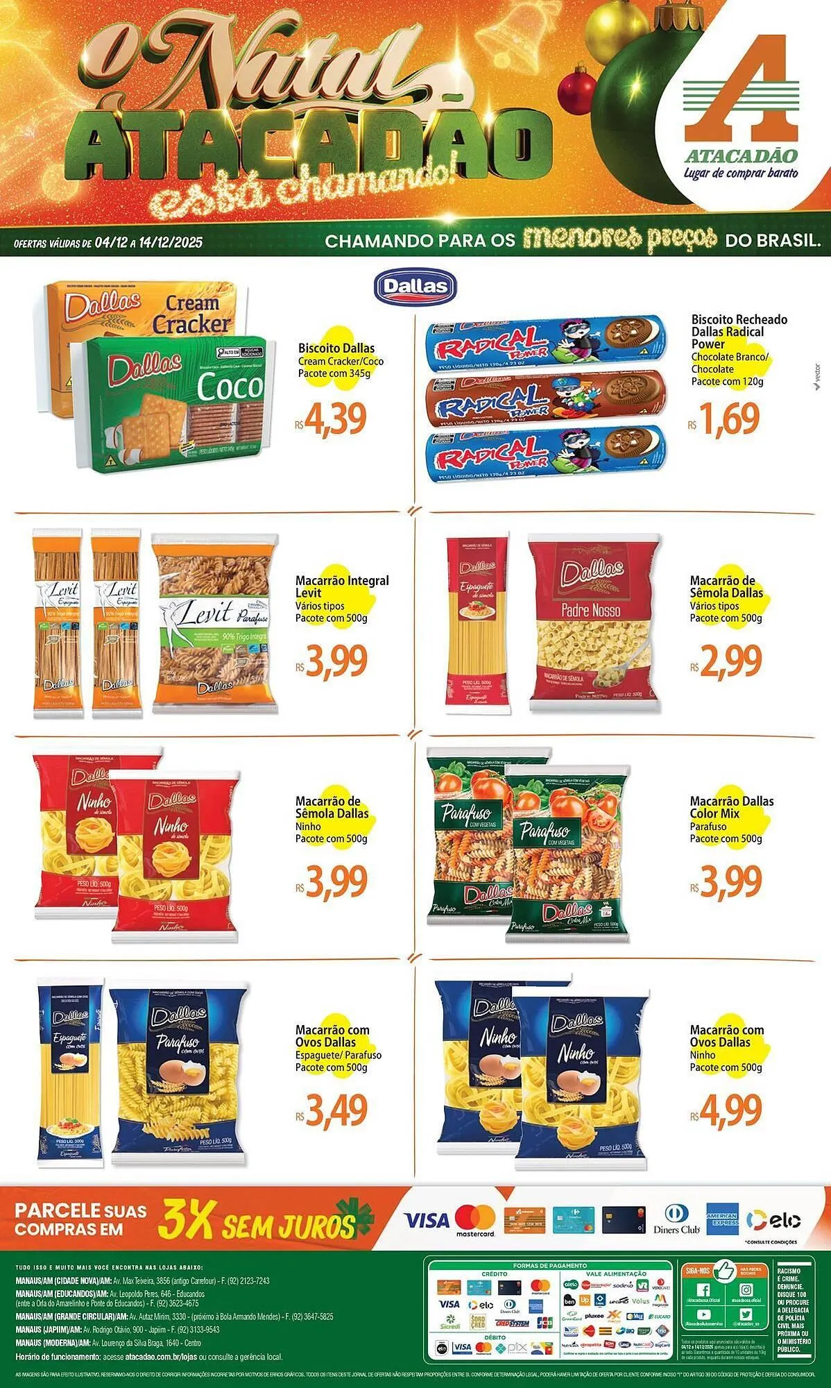 Encarte de Folheto Atacadão 4 de dezembro até 14 de dezembro 2025 - Pagina 1