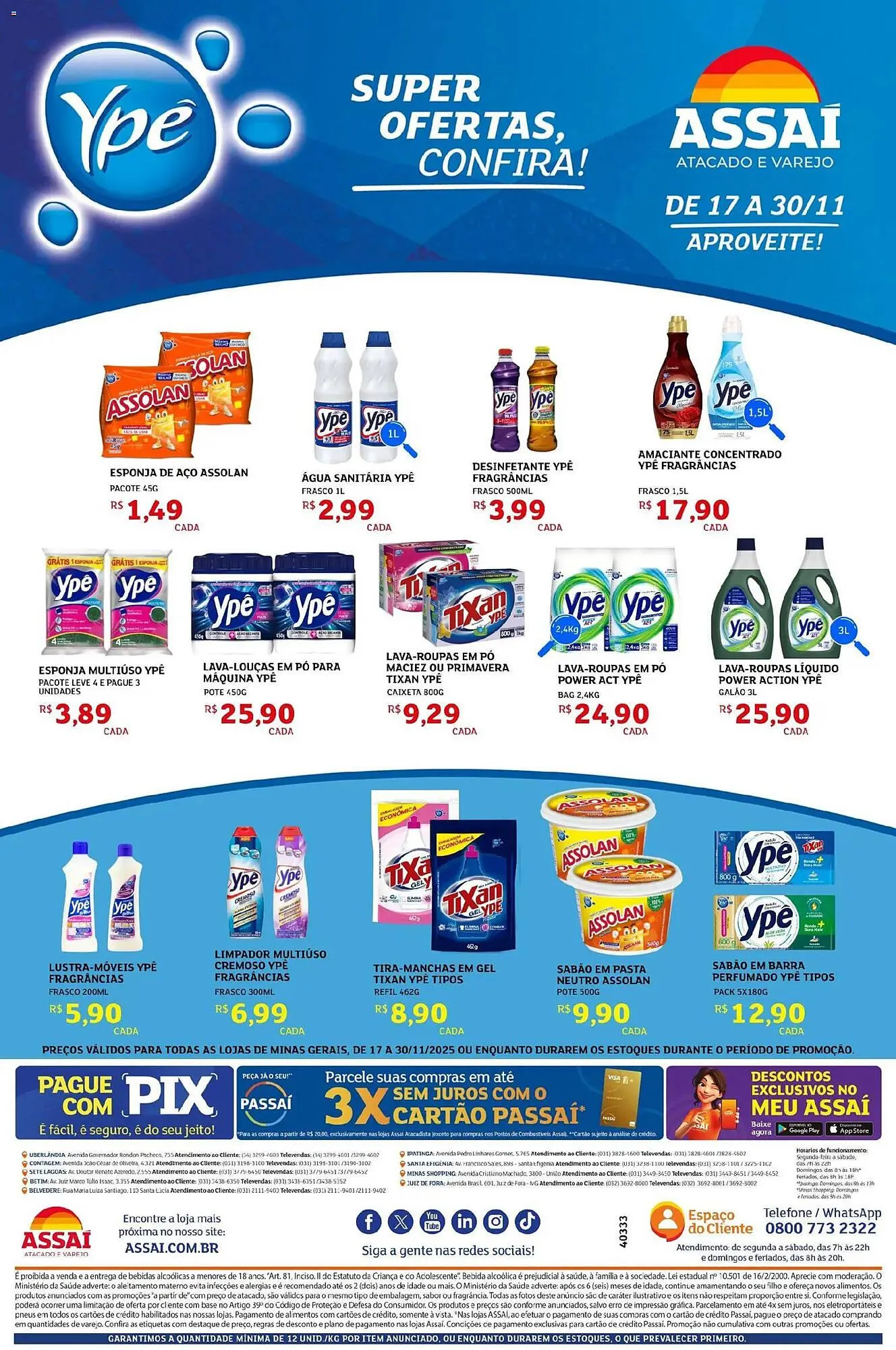 Encarte de Encarte Assaí Atacadista 17 de novembro até 30 de novembro 2025 - Pagina 1