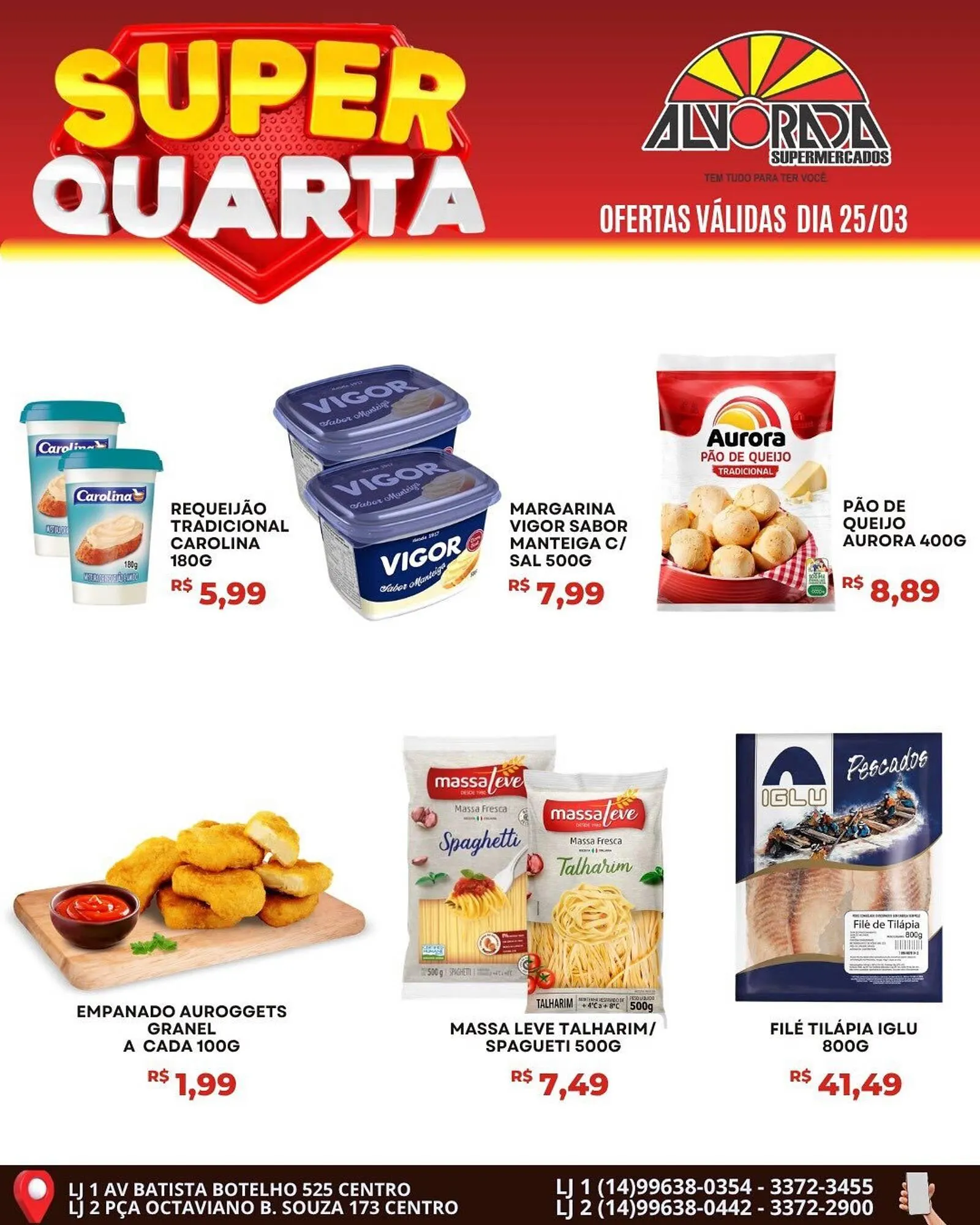 Encarte de Catálogo Alvorada Supermercados 25 de março até 25 de março 2026 - Pagina 1