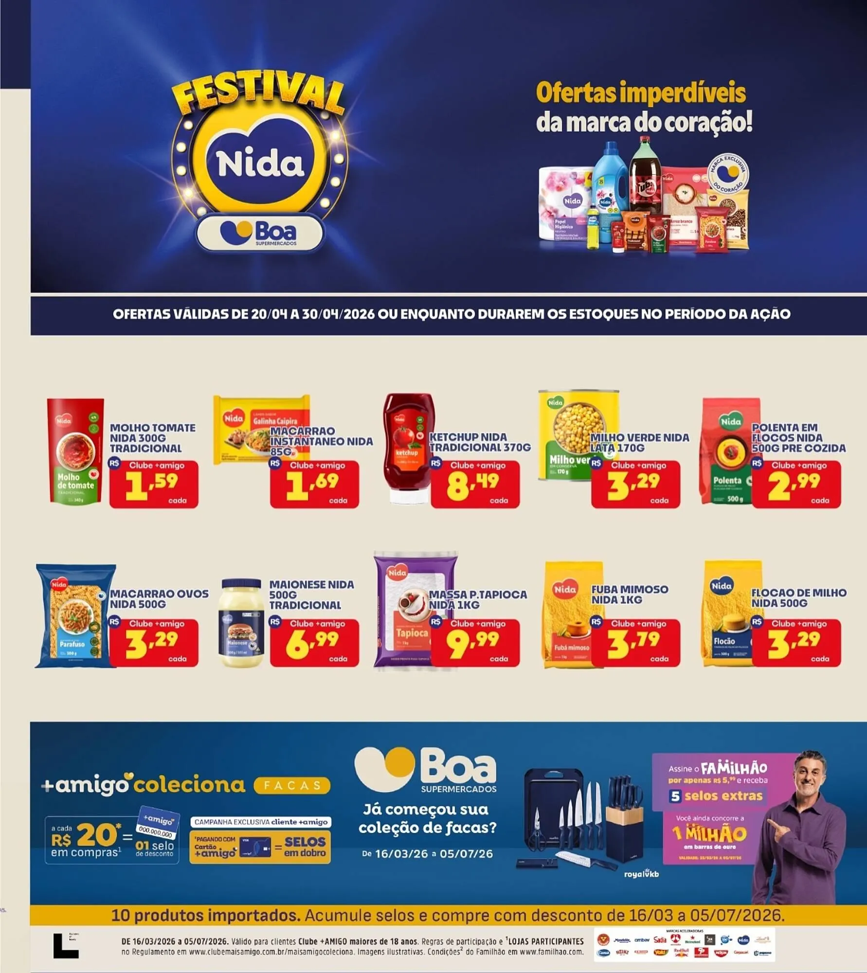 Encarte de Tabloide Boa Supermercados 20 de abril até 30 de abril 2026 - Pagina 1