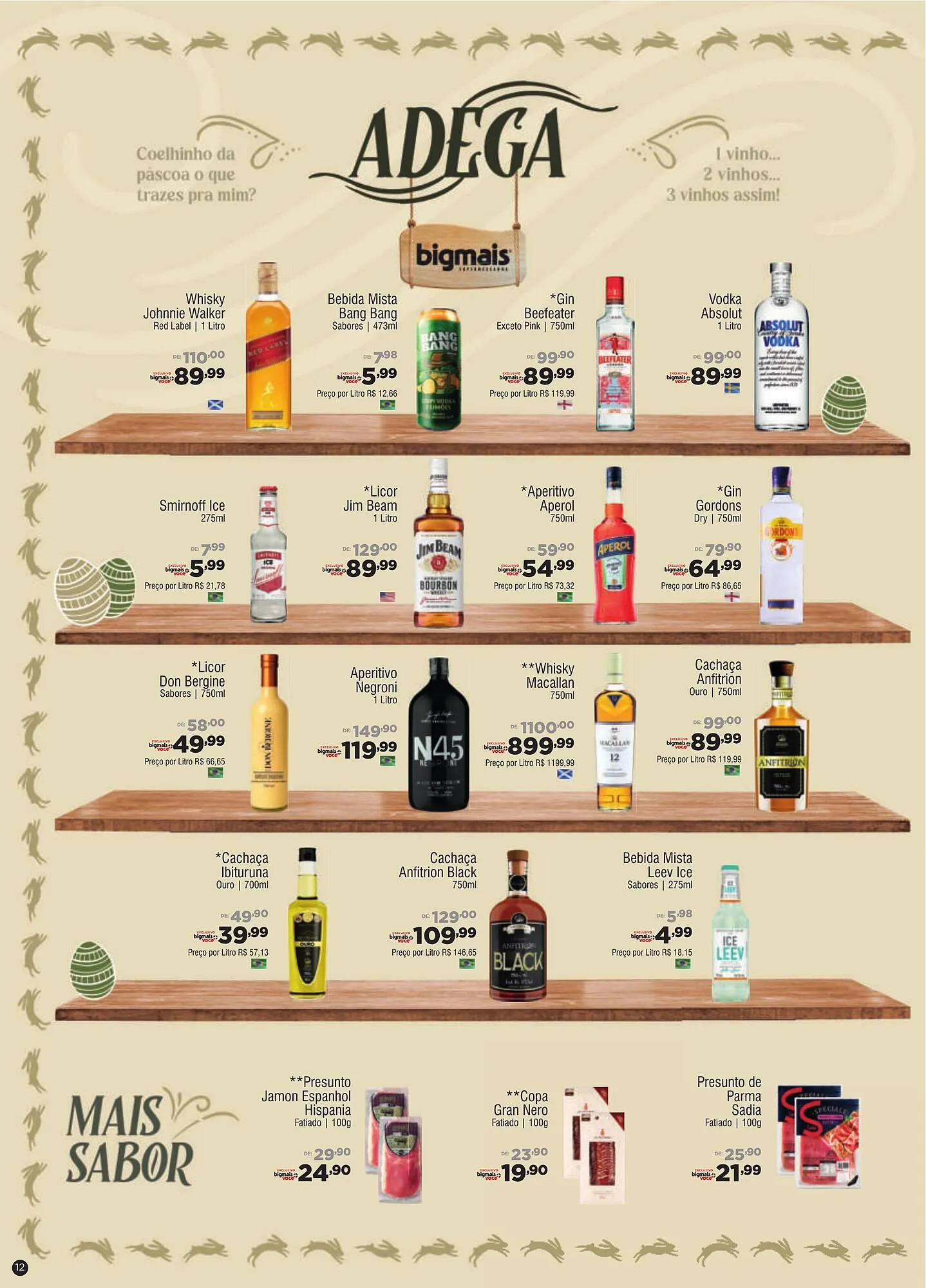 Encarte de Catálogo Big Mais Supermercados 18 de março até 7 de abril 2026 - Pagina 12