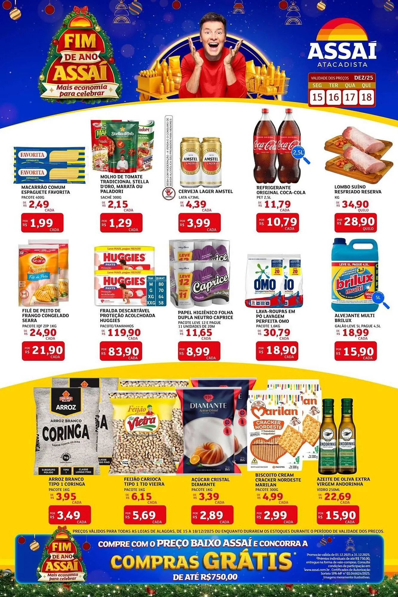 Encarte de Encarte Assaí Atacadista 15 de dezembro até 18 de dezembro 2025 - Pagina 1