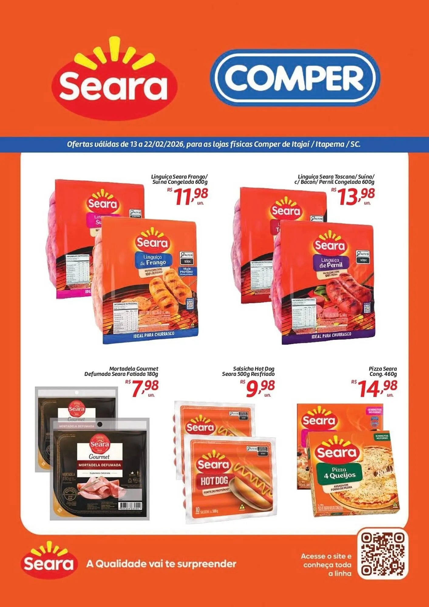 Encarte de Folheto Comper 13 de fevereiro até 22 de fevereiro 2026 - Pagina 1