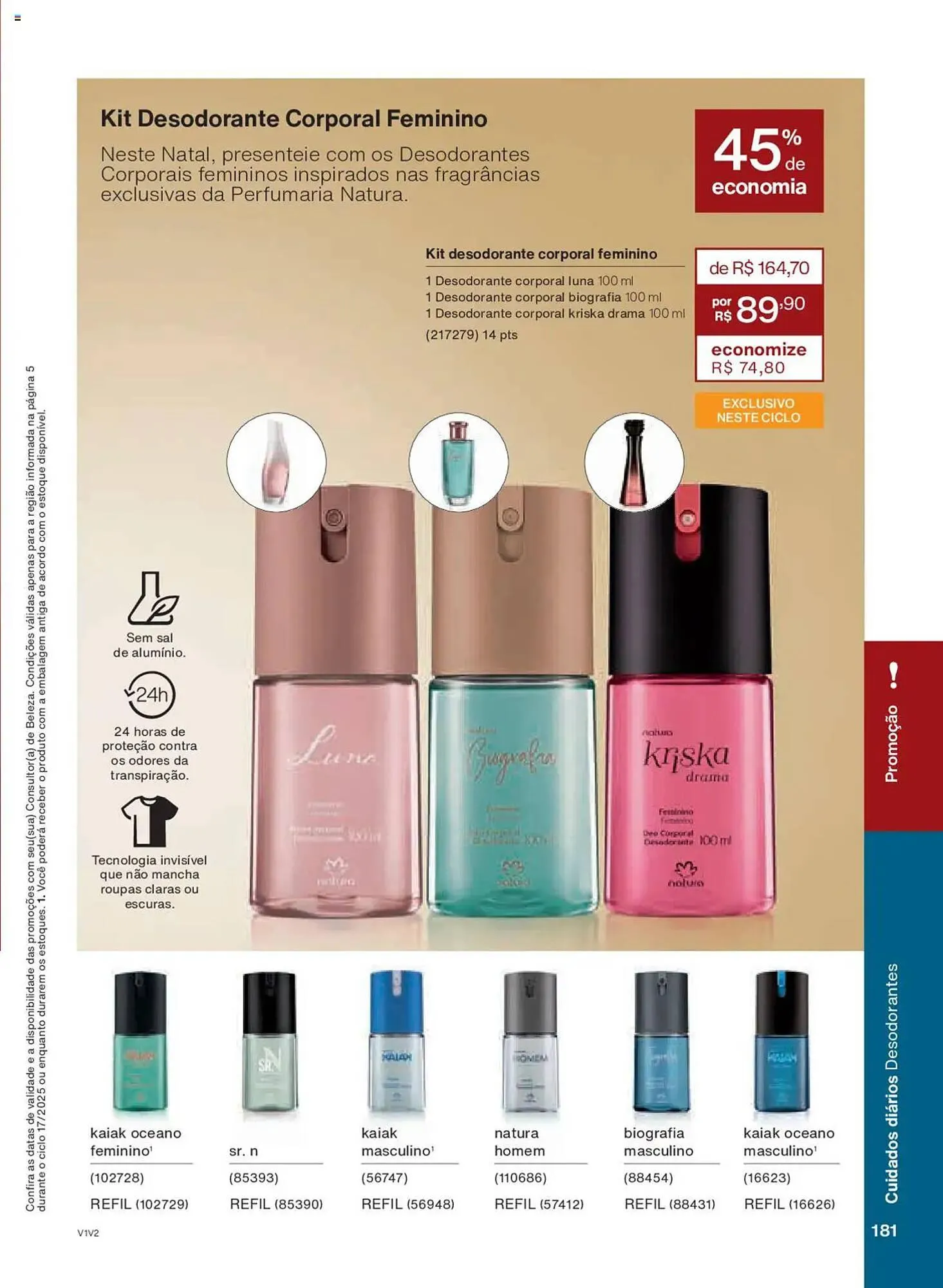 Encarte de Catálogo Natura 14 de outubro até 4 de novembro 2025 - Pagina 181