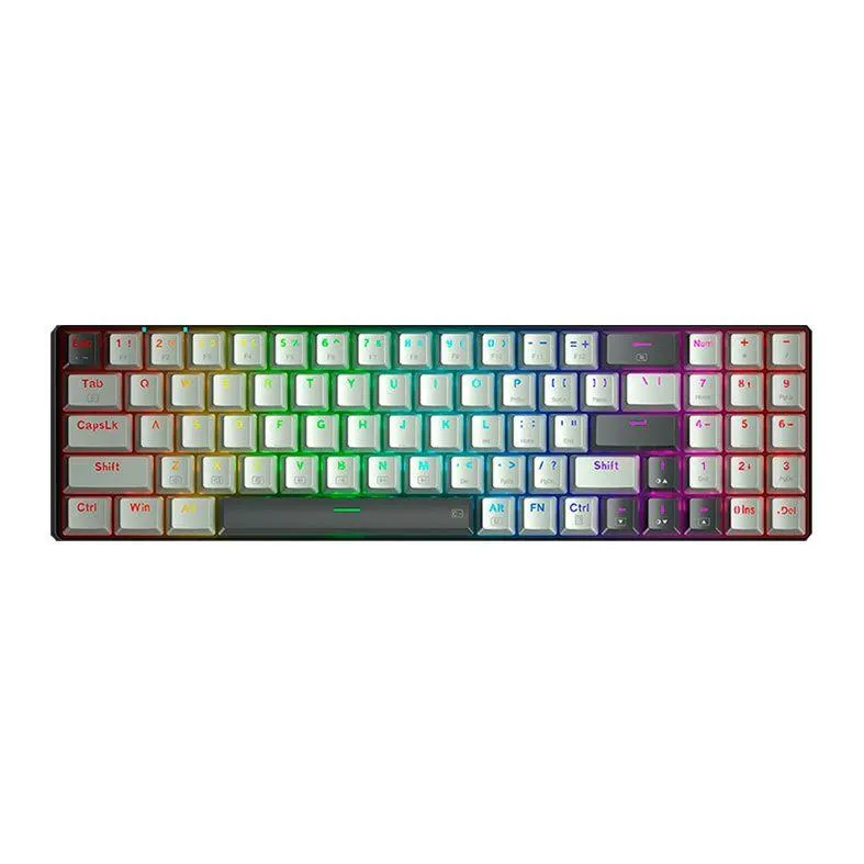 Teclado Mecanico Gamer Thunderobot K78, RGB, Switch Vermelho, Cinza e Branco, JM03NA008