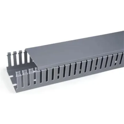 Canaleta HD-10P 80x80 Cinza Barra de 2 Metros - Hellerman - Referência: 01.18.01020/8