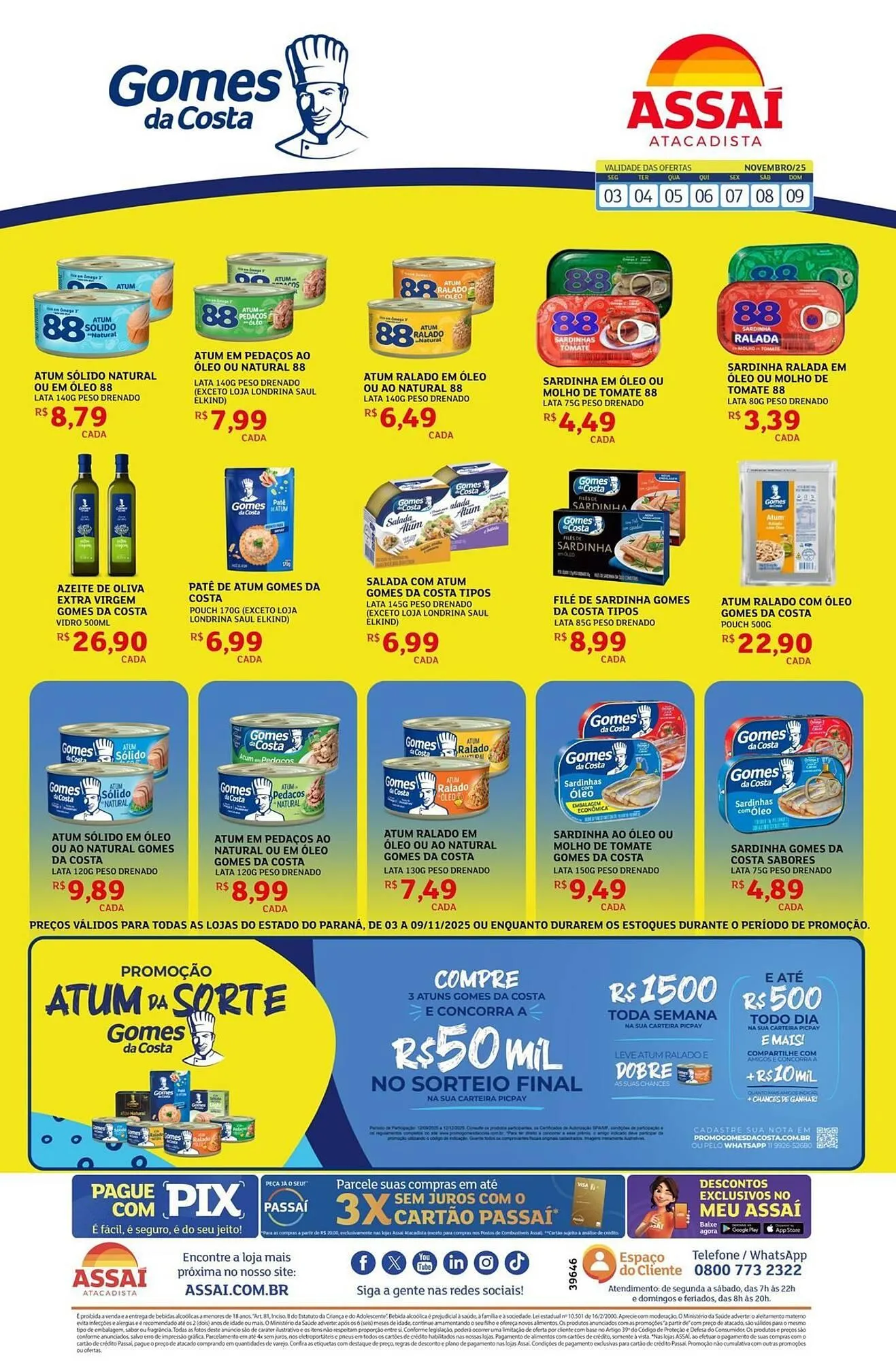 Encarte de Encarte Assaí Atacadista 5 de novembro até 9 de novembro 2025 - Pagina 1