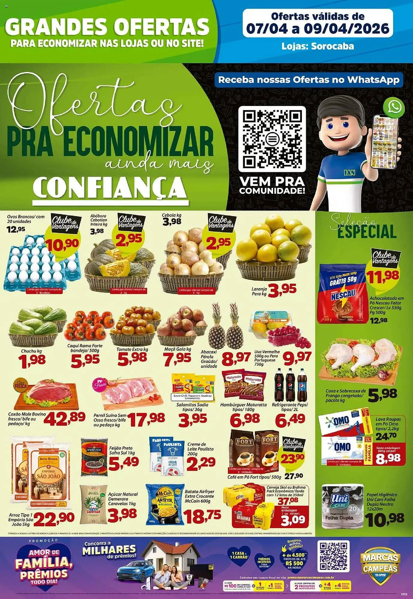 Encarte de Catálogo Confiança Supermercados 7 de abril até 9 de abril 2026 - Pagina 1