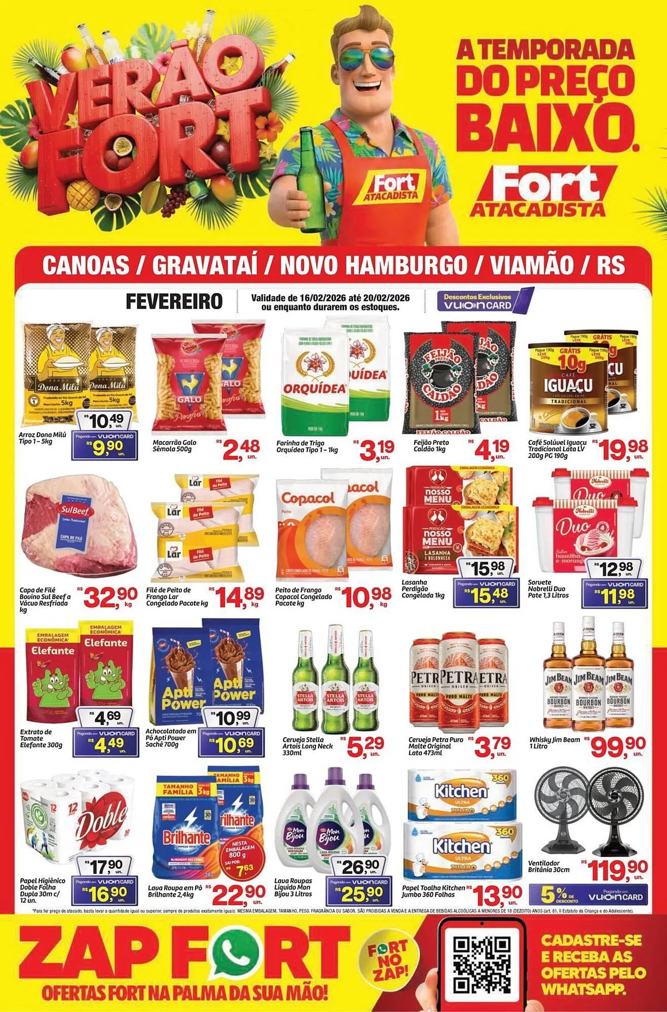 Encarte de Tabloide Fort Atacadista 16 de fevereiro até 20 de fevereiro 2026 - Pagina 1