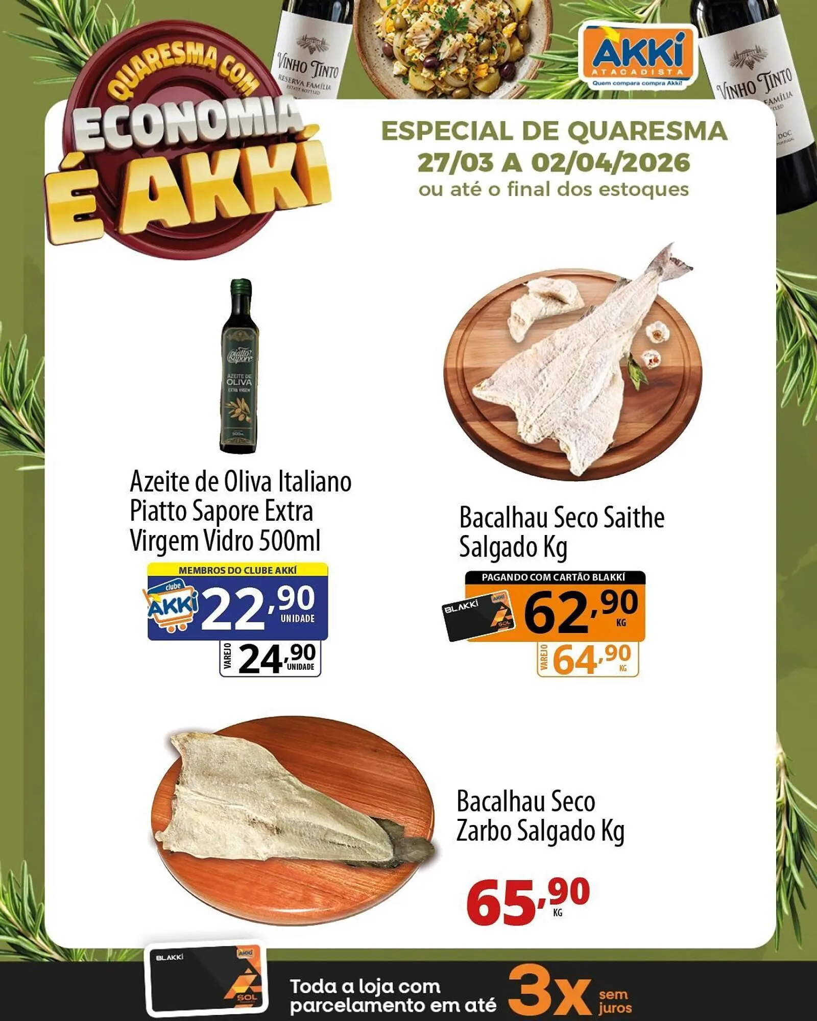 Encarte de Folheto Akki Atacadista 27 de março até 2 de abril 2026 - Pagina 1