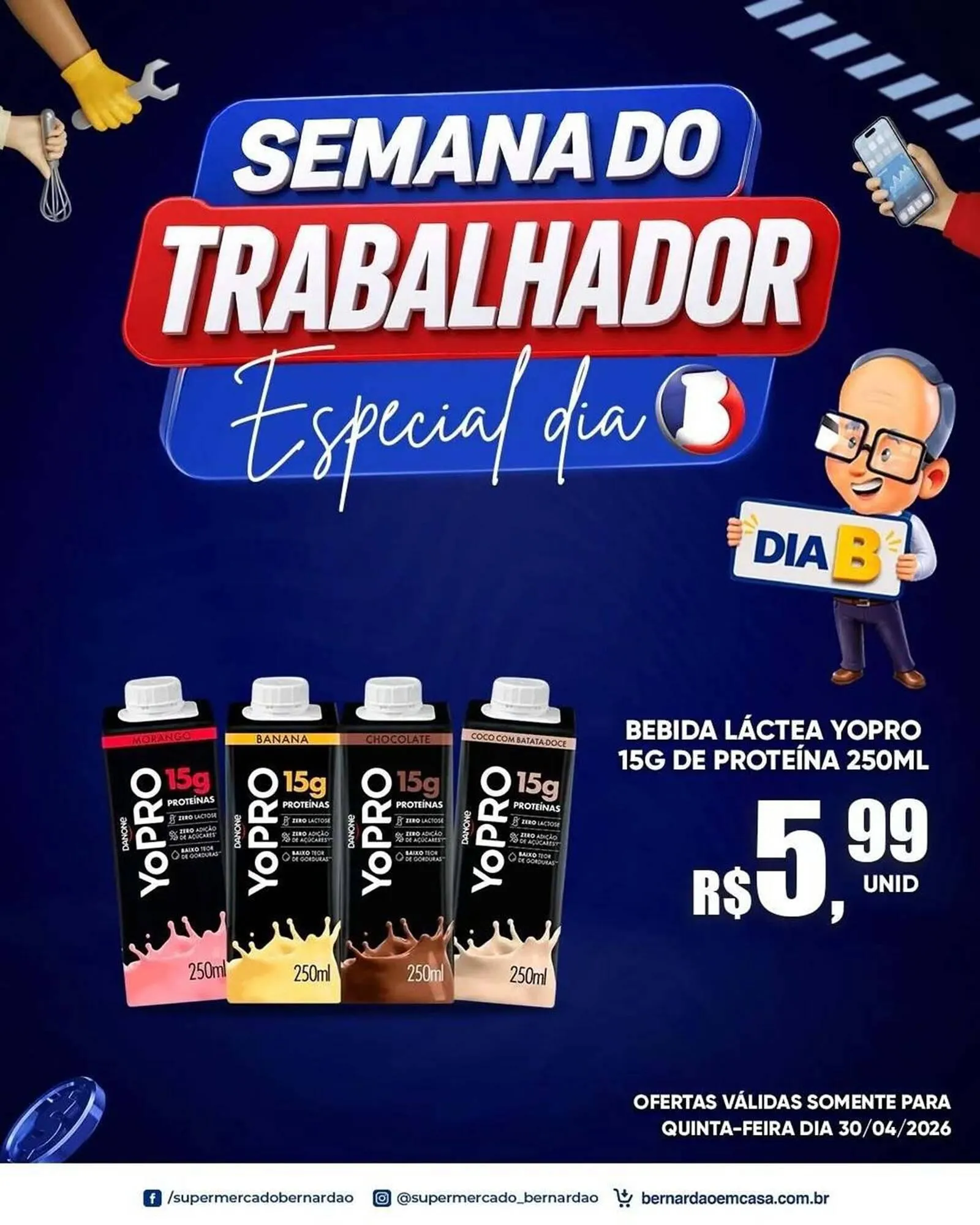 Encarte de Catálogo Supermercado Bernardão 30 de abril até 30 de abril 2026 - Pagina 2