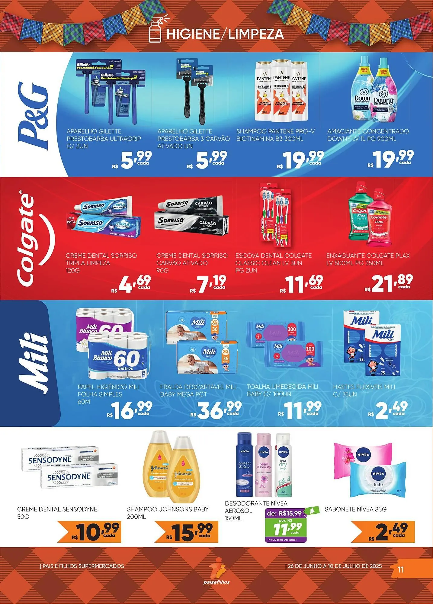 Encarte de Catálogo Pais e Filhos Supermercados 2 de julho até 10 de julho 2025 - Pagina 11