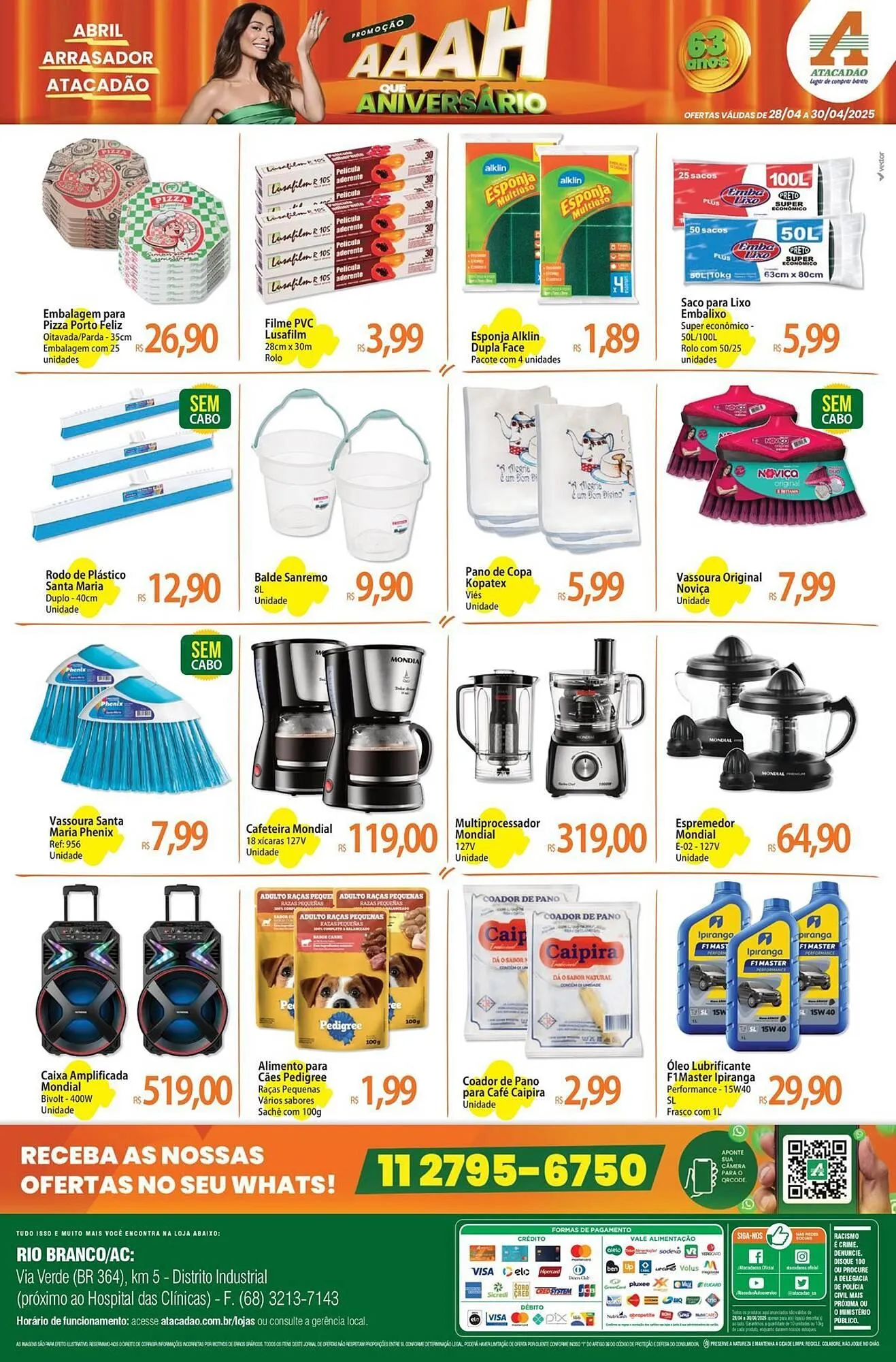 Encarte de Catálogo Atacadão 28 de abril até 30 de abril 2025 - Pagina 4