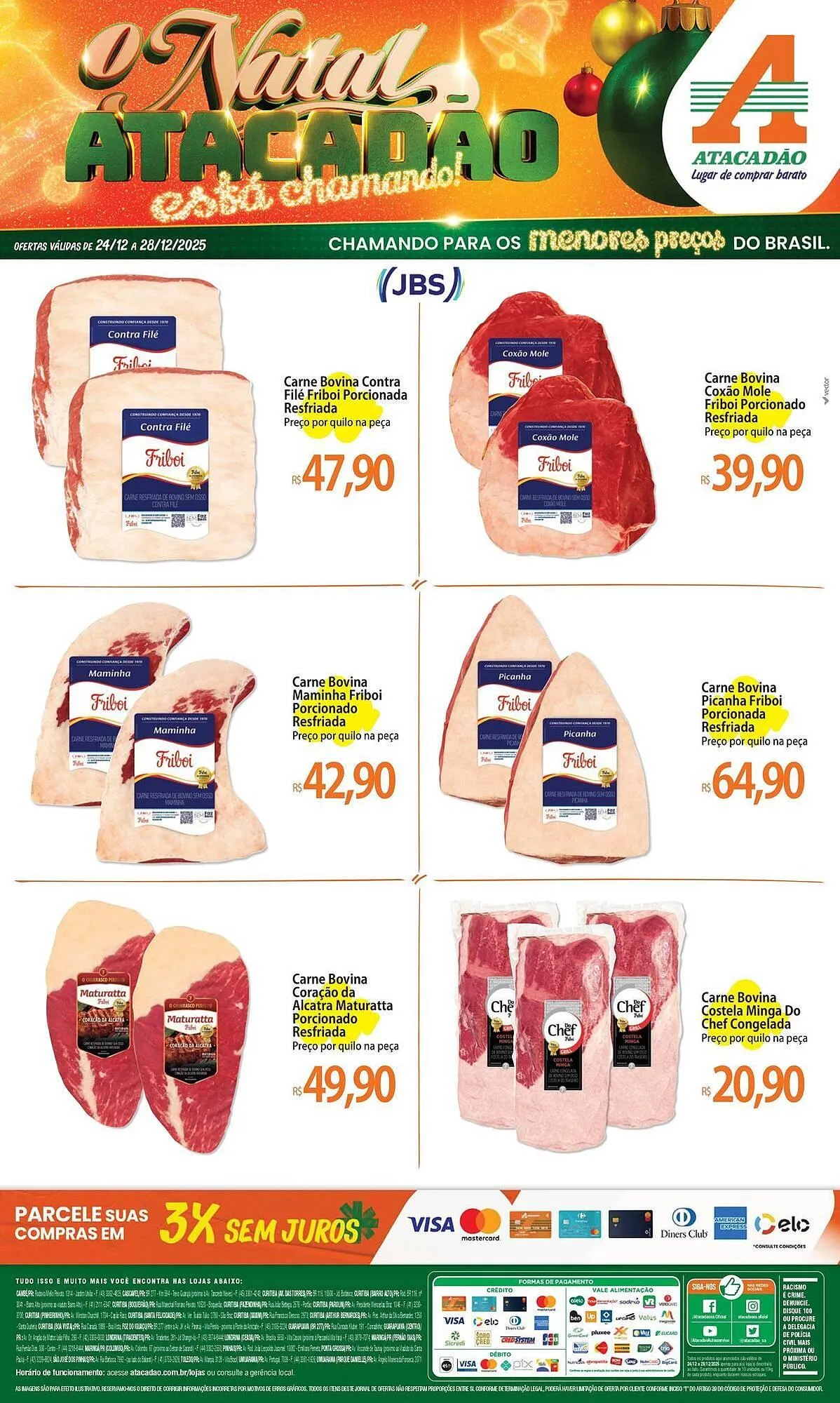 Encarte de Folheto Atacadão 26 de dezembro até 28 de dezembro 2025 - Pagina 1