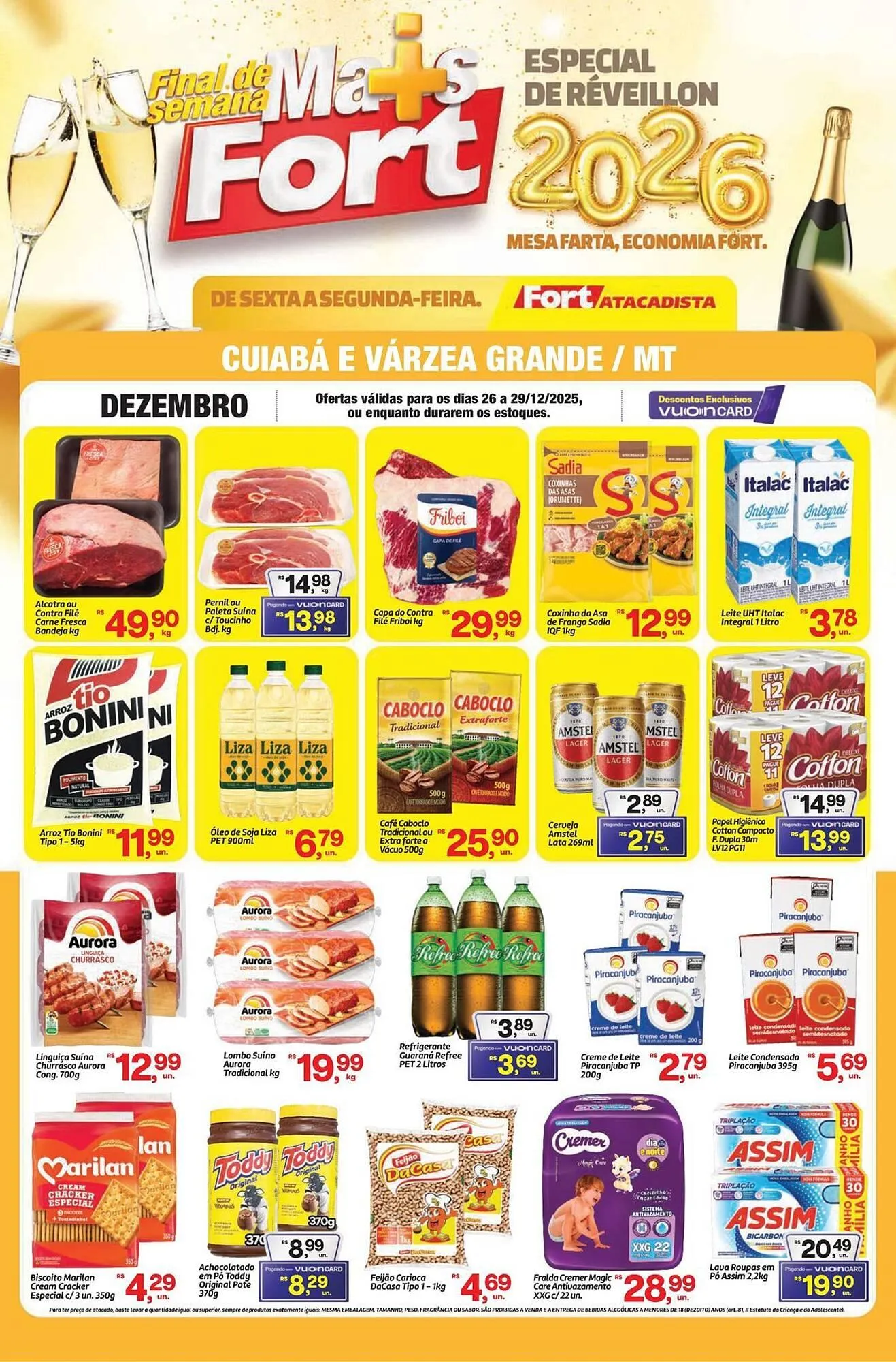 Encarte de Tabloide Fort Atacadista 26 de dezembro até 29 de dezembro 2025 - Pagina 1