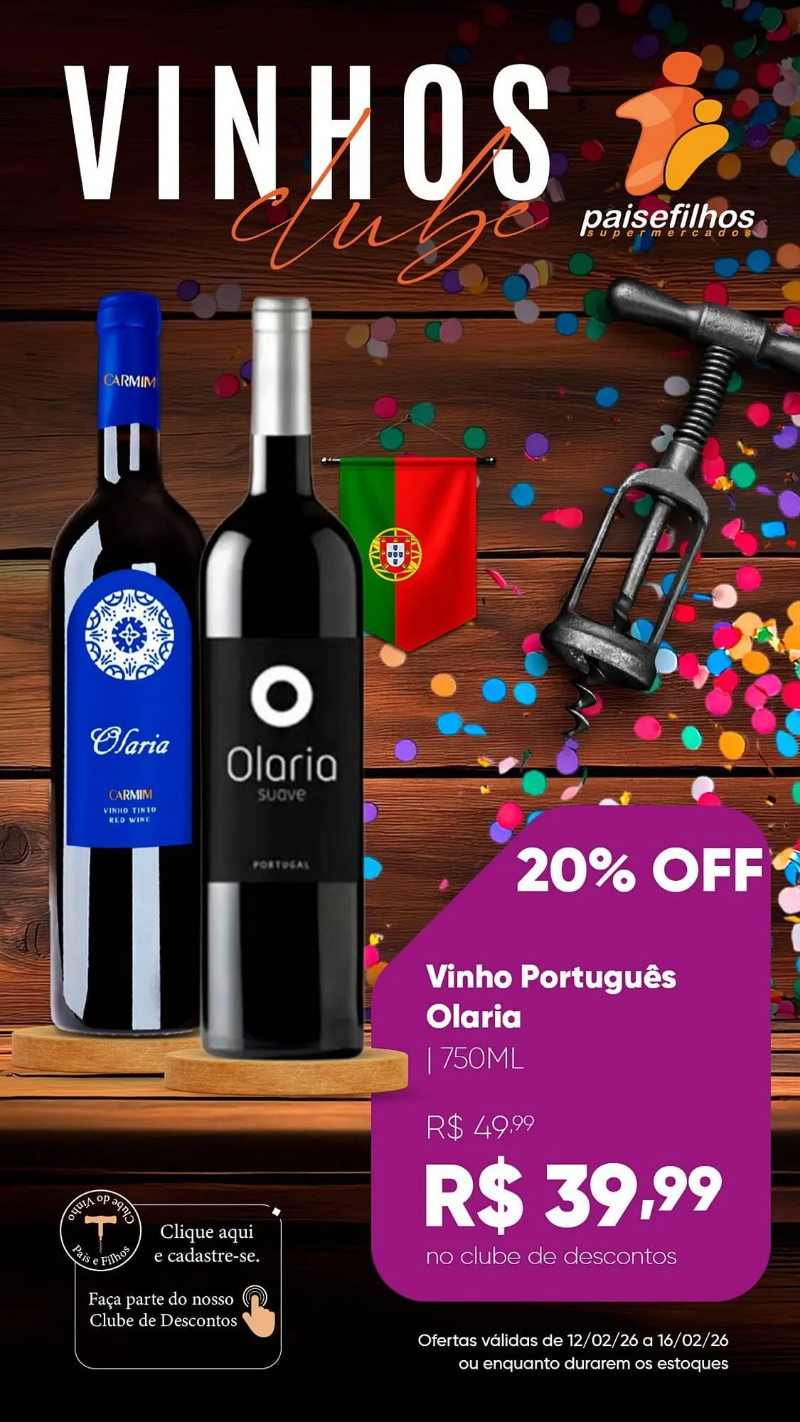 Encarte de Catálogo Pais e Filhos Supermercados 12 de fevereiro até 16 de fevereiro 2026 - Pagina 5