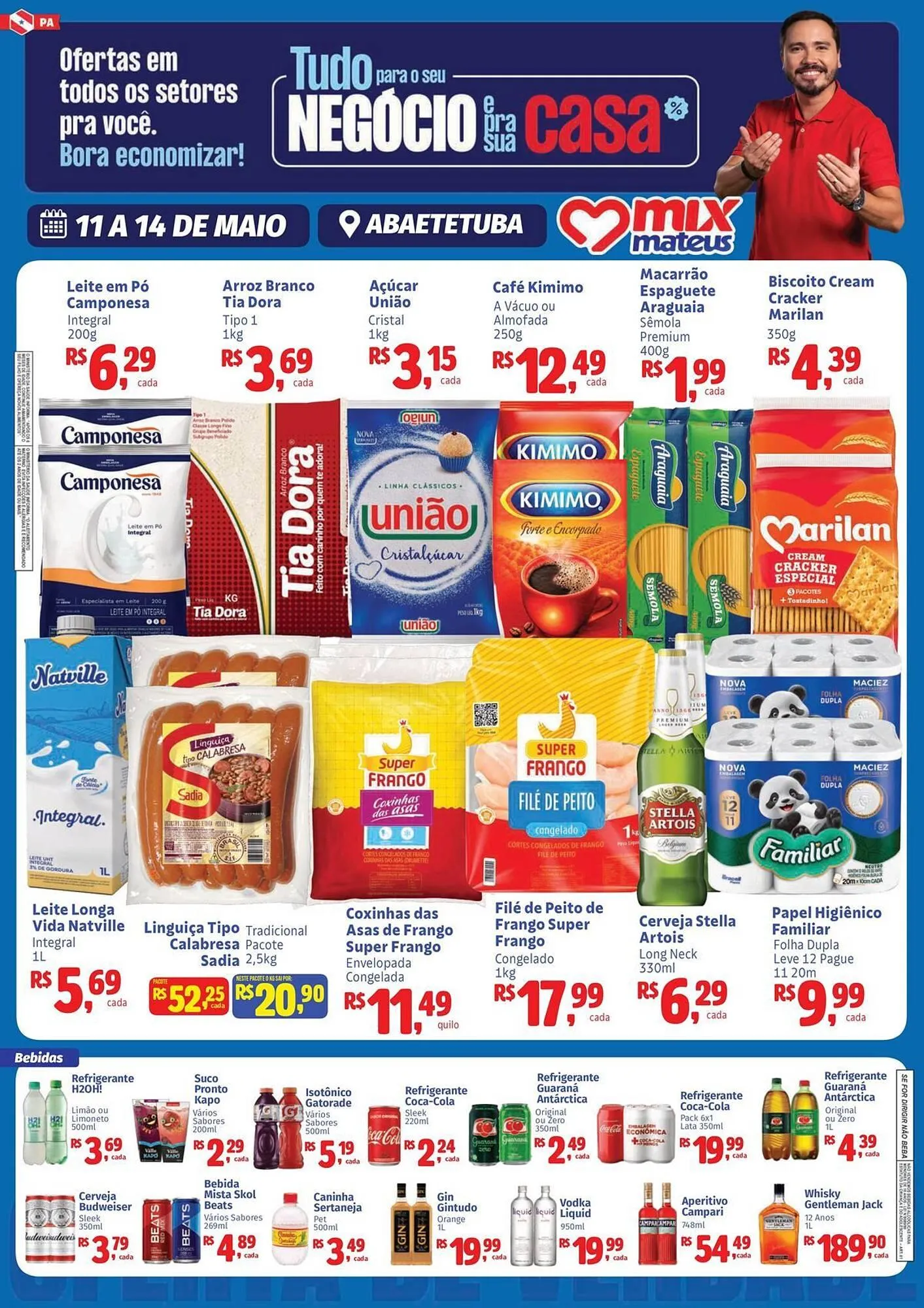 Encarte de Catálogo Supermercados Mateus 11 de maio até 14 de maio 2026 - Pagina 1