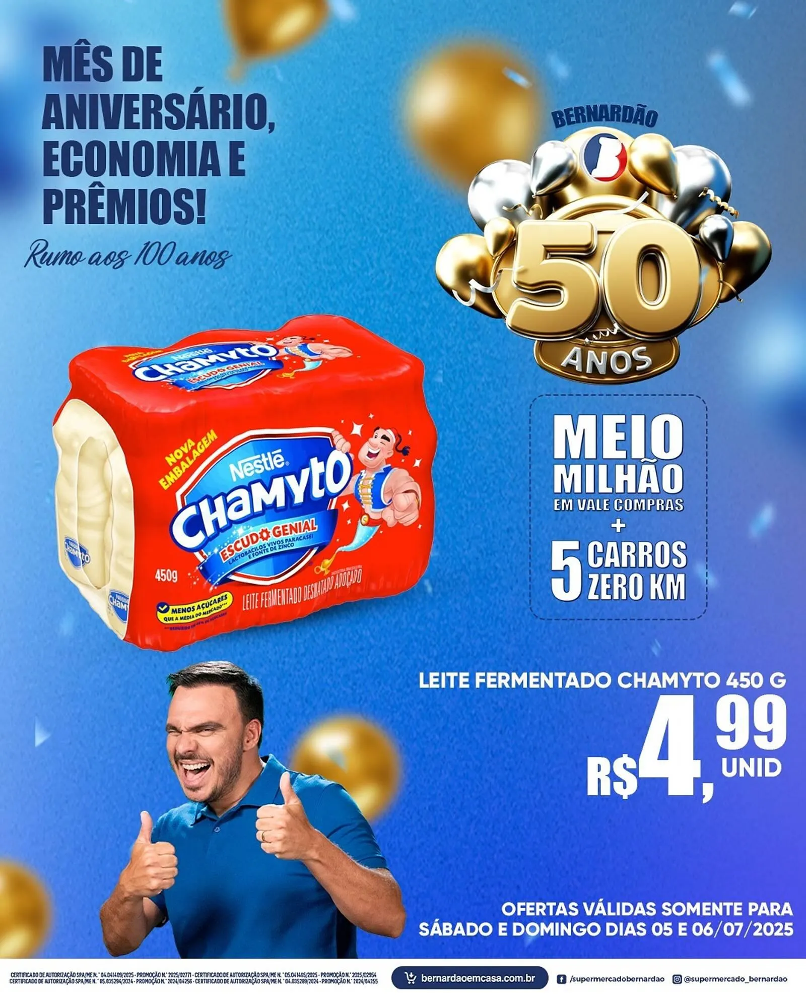 Encarte de Catálogo Supermercado Bernardão 5 de julho até 6 de julho 2025 - Pagina 1