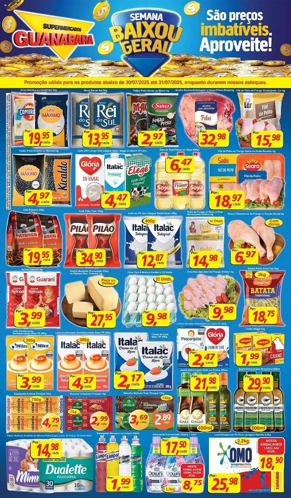 Encarte de Catálogo Supermercados Guanabara 30 de julho até 31 de julho 2025 - Pagina 1