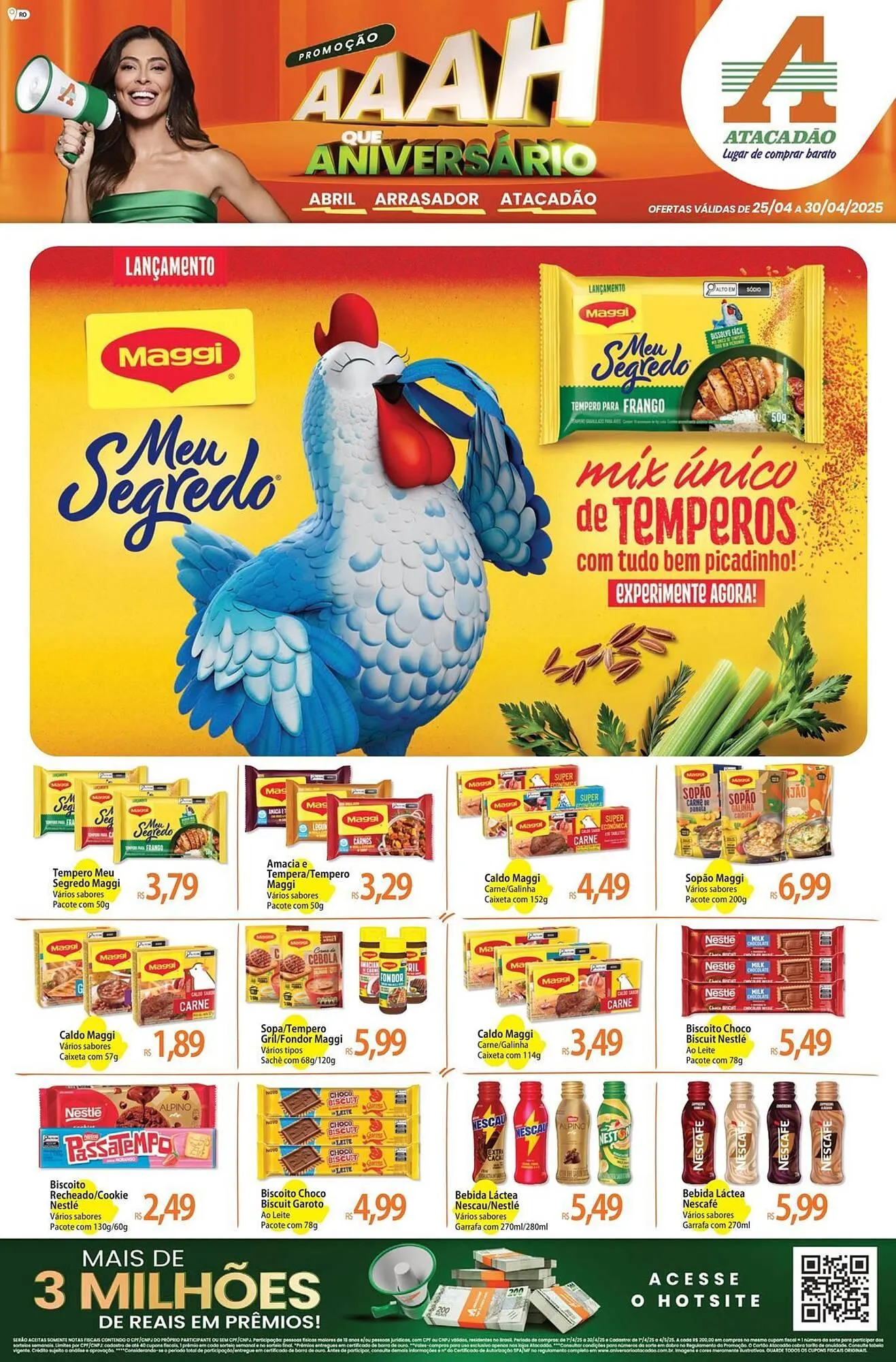 Encarte de Catálogo Atacadão 25 de abril até 30 de abril 2025 - Pagina 1