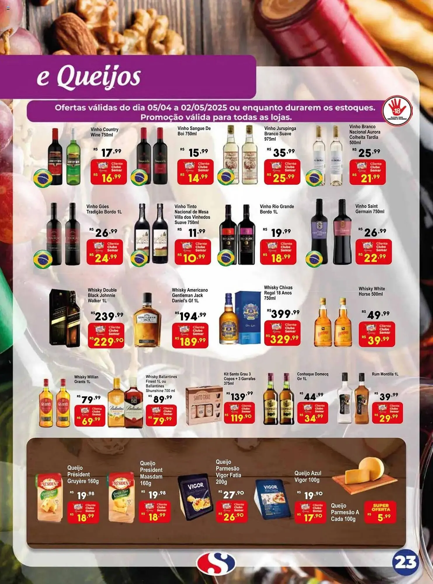 Encarte de Catálogo Semar Supermercado 5 de abril até 2 de maio 2025 - Pagina 23