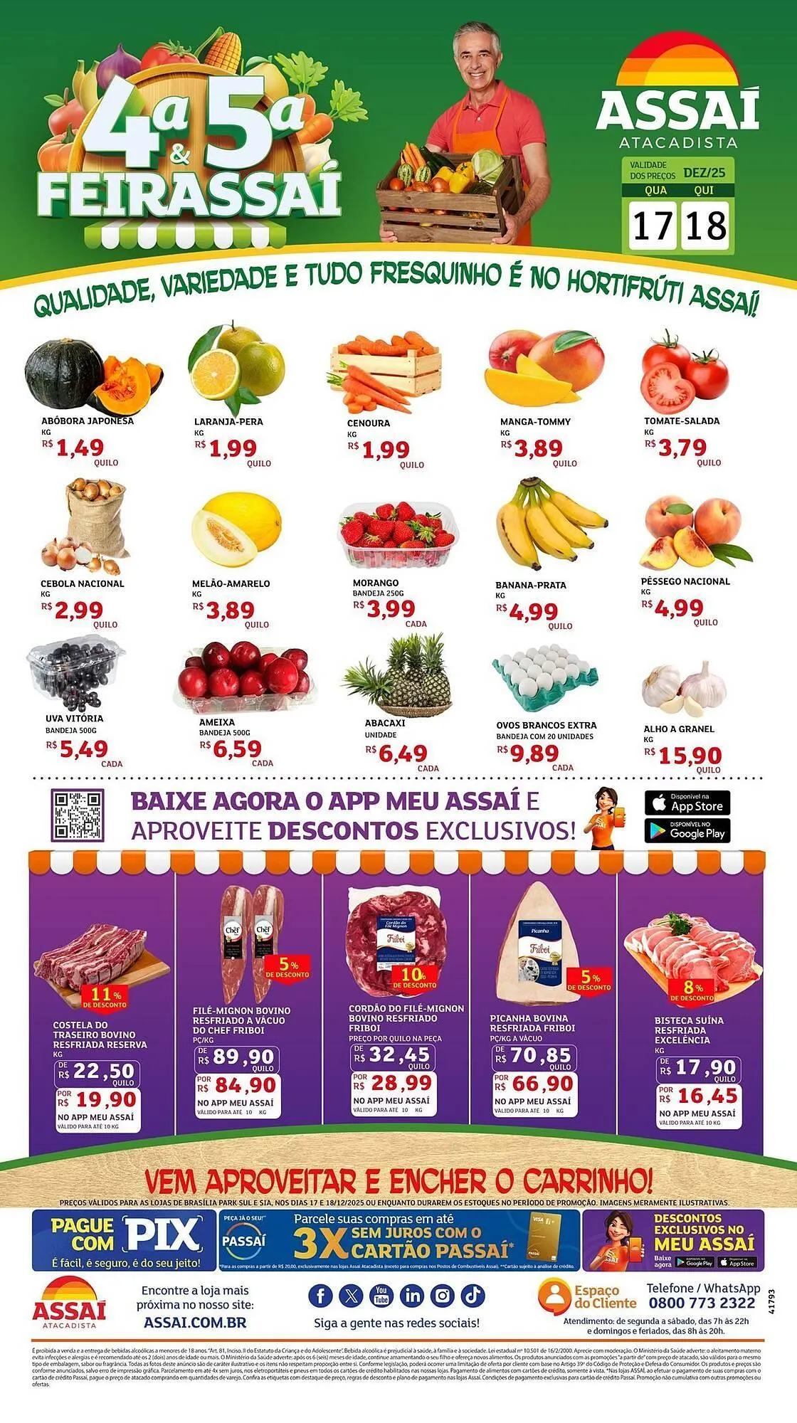 Encarte de Encarte Assaí Atacadista 17 de dezembro até 18 de dezembro 2025 - Pagina 1
