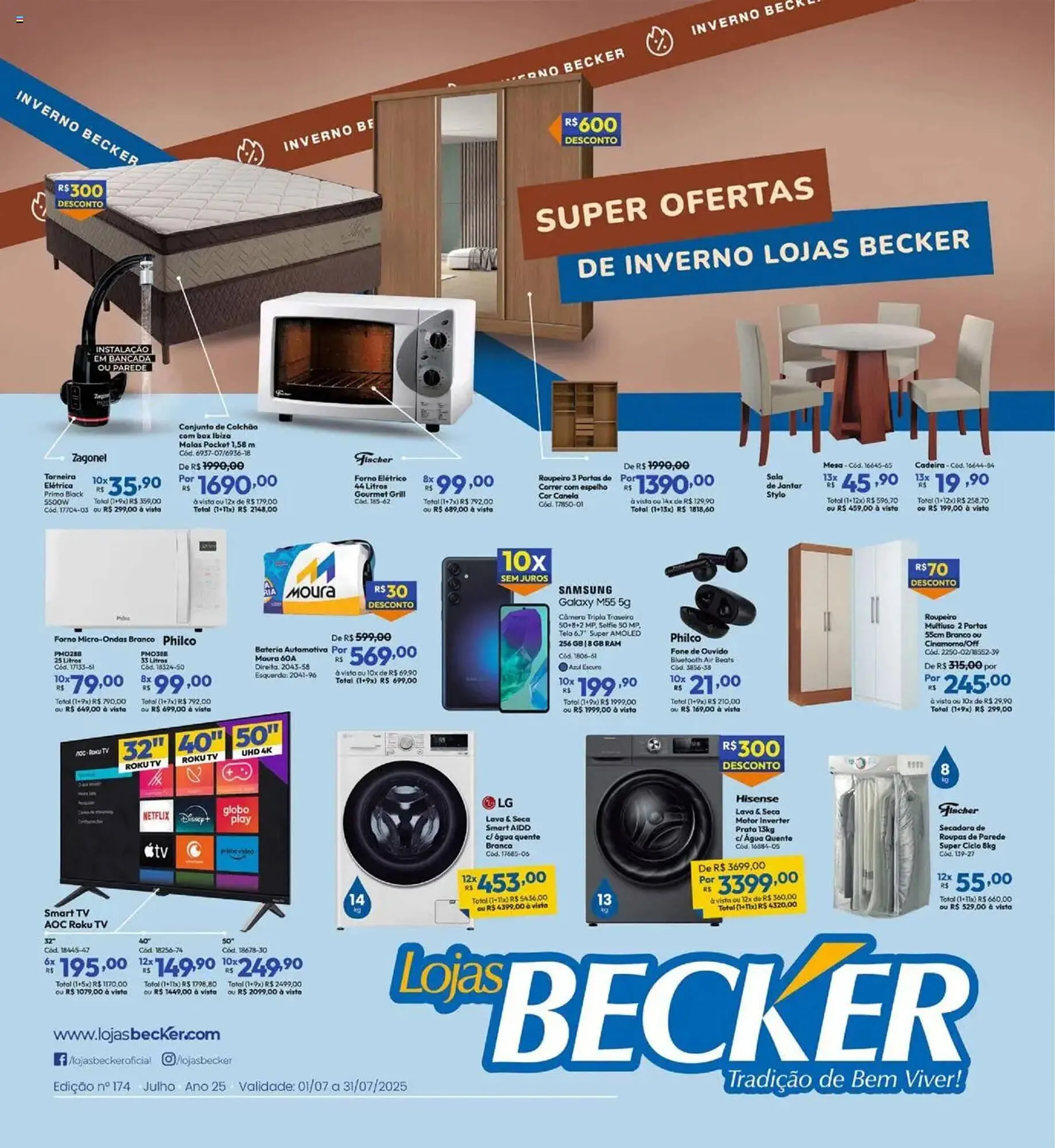 Encarte de Catálogo Lojas Becker 1 de julho até 1 de agosto 2025 - Pagina 1