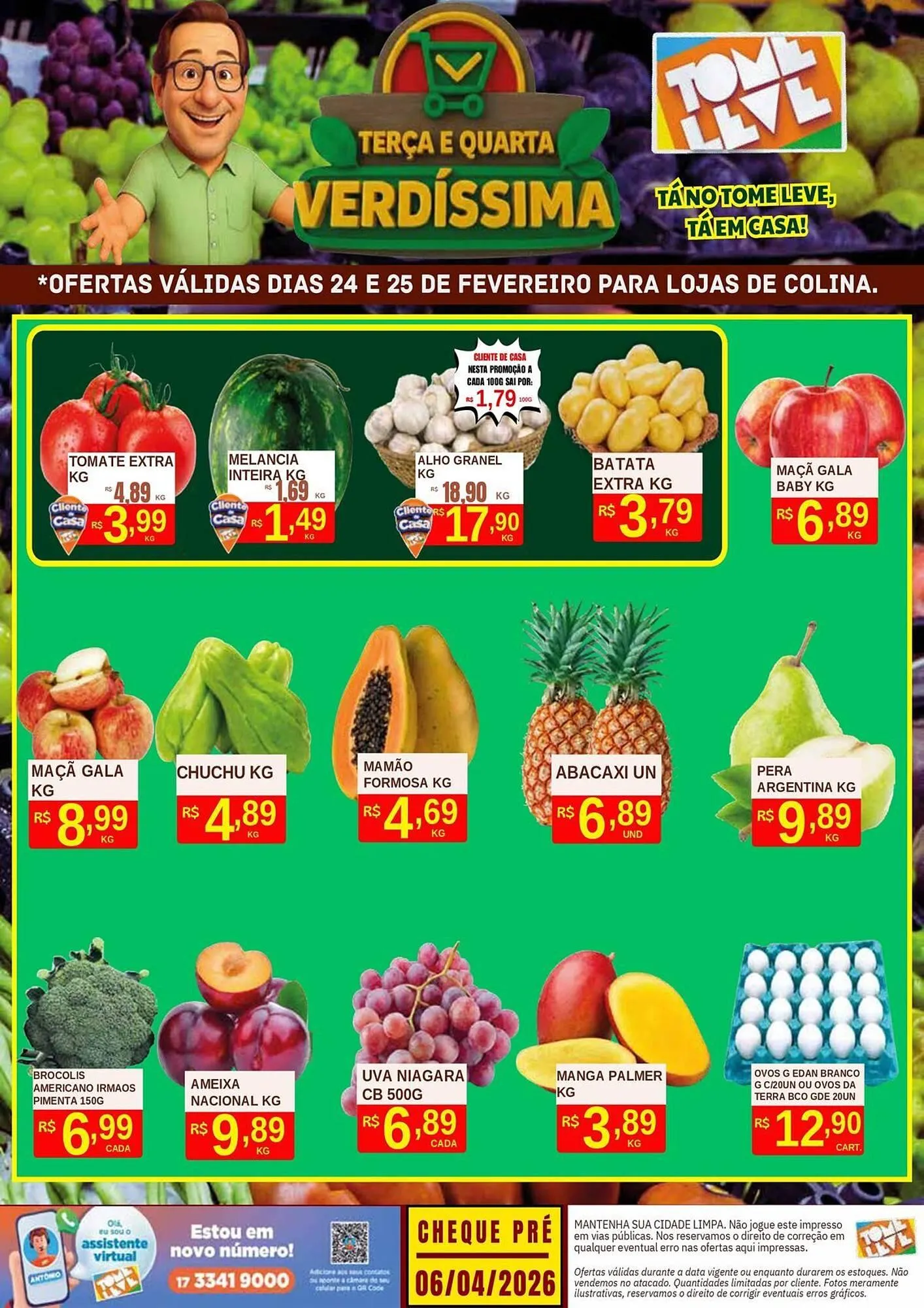 Encarte de Catálogo Tome Leve 24 de fevereiro até 25 de fevereiro 2026 - Pagina 1