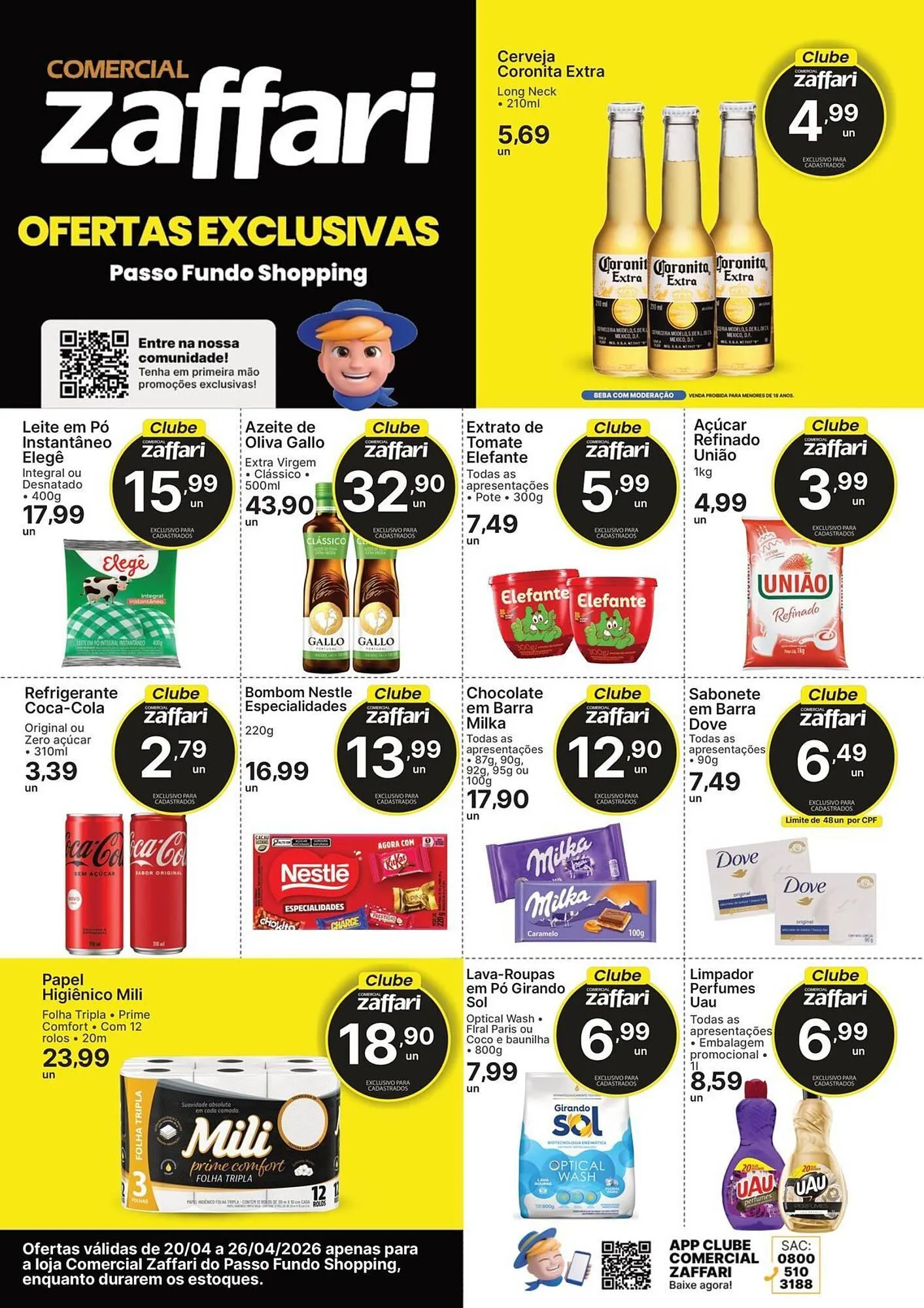 Encarte de Encarte Comercial Zaffari 20 de abril até 26 de abril 2026 - Pagina 1