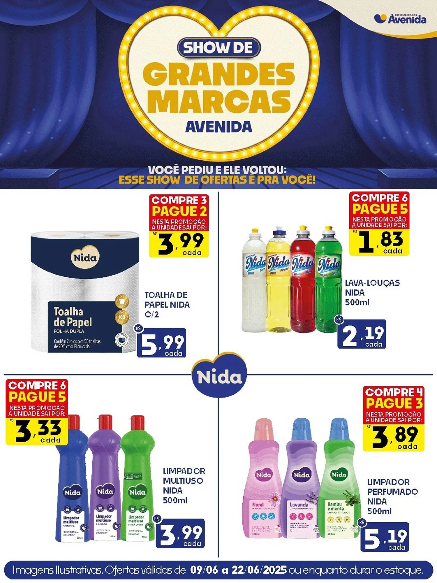 Encarte de Catálogo Supermercados Avenida 9 de junho até 22 de junho 2025 - Pagina 1
