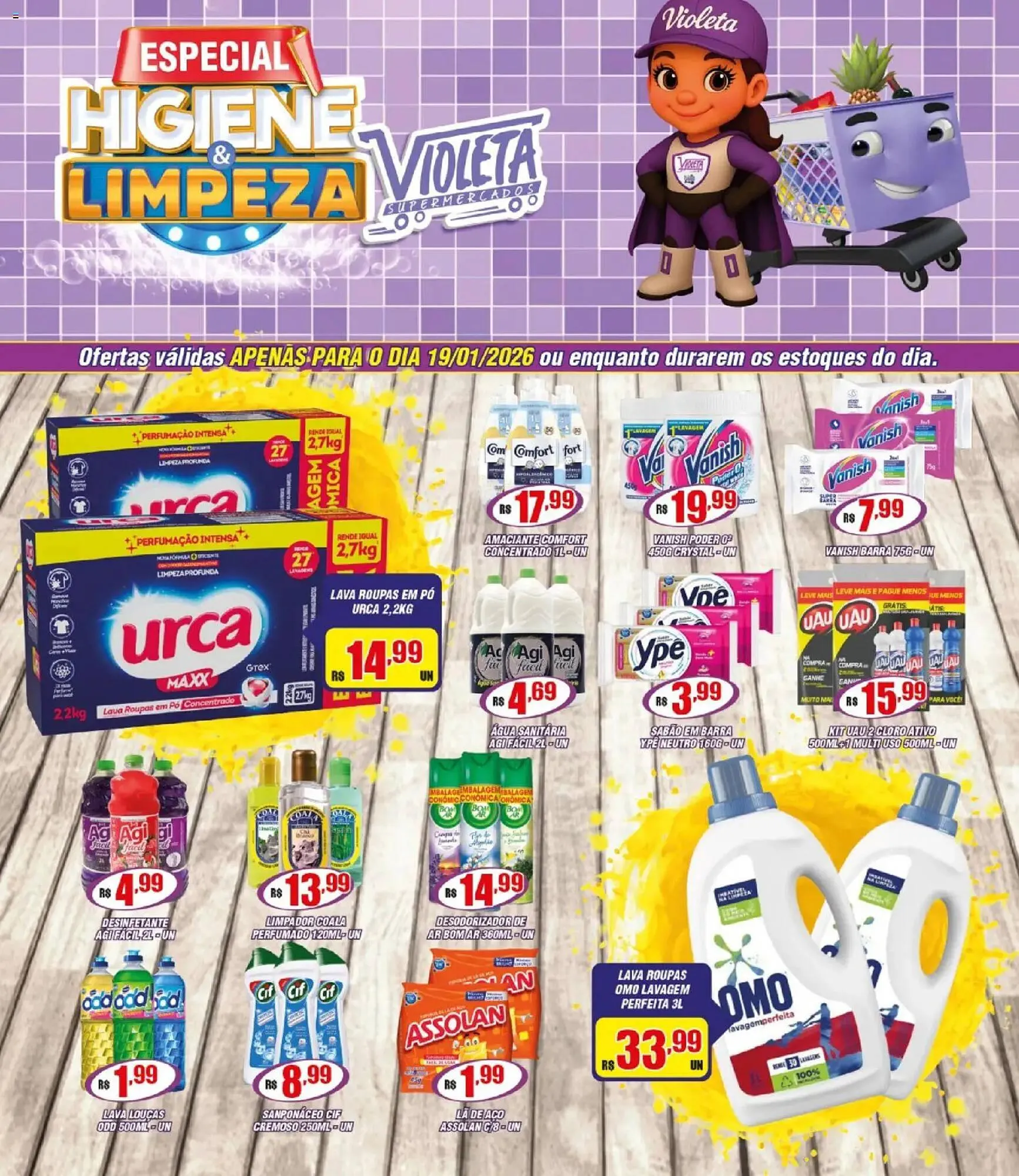 Encarte de Catálogo Violeta Supermercados 19 de janeiro até 19 de janeiro 2026 - Pagina 1