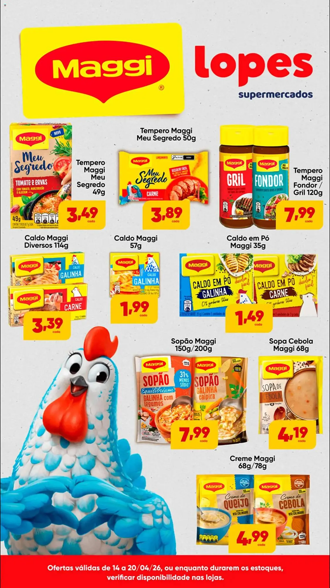 Encarte de Folheto Lopes Supermercados 14 de abril até 20 de abril 2026 - Pagina 1