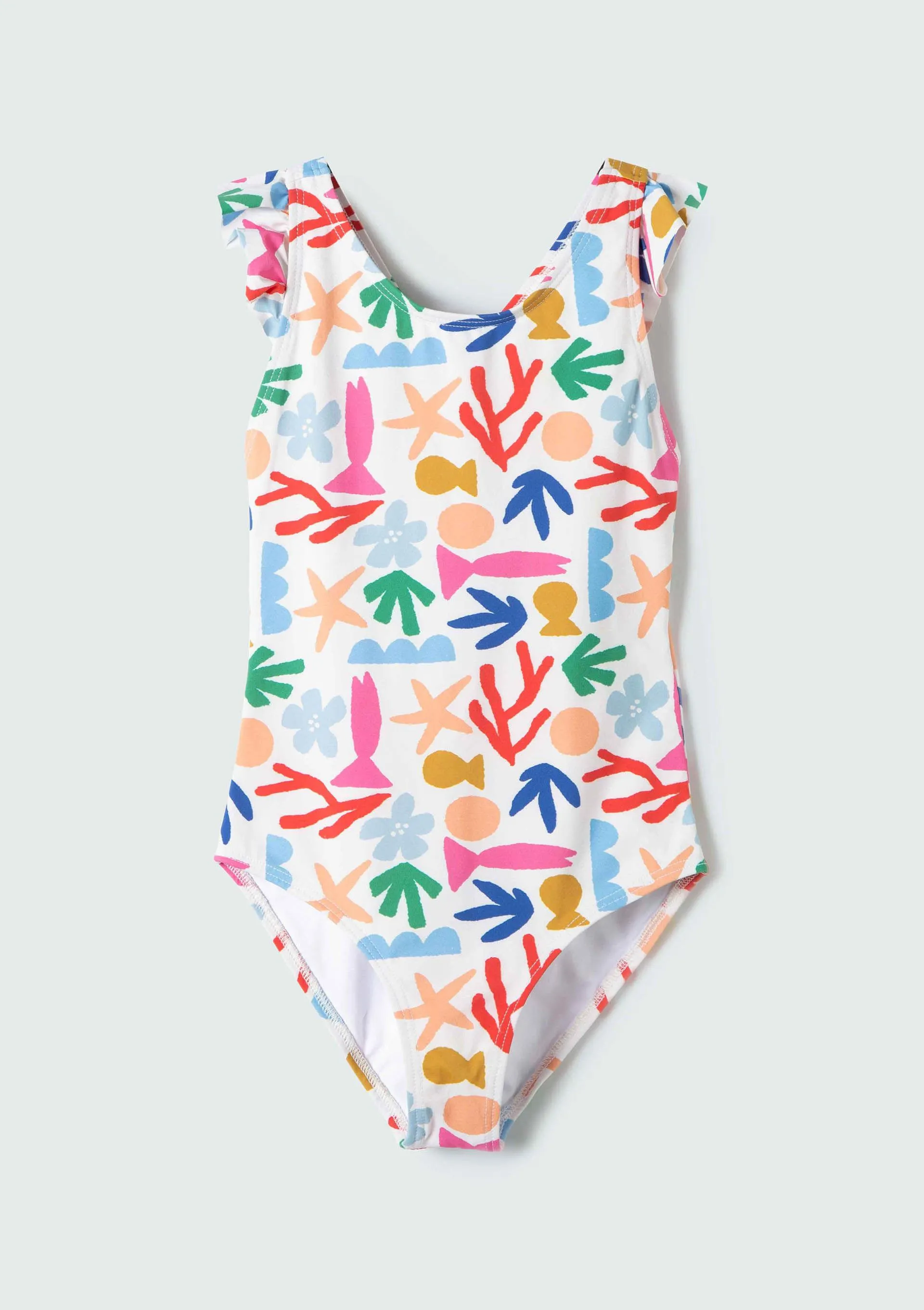 Maiô Infantil Estampado Fábula - Off White