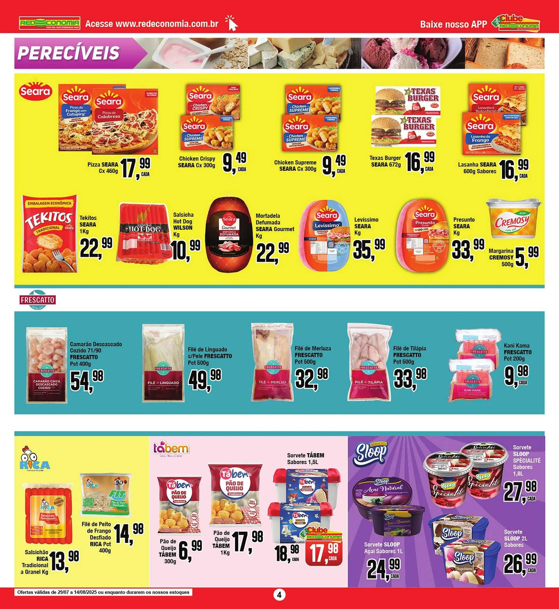 Encarte de Catálogo Rede Economia 1 de agosto até 3 de agosto 2025 - Pagina 4