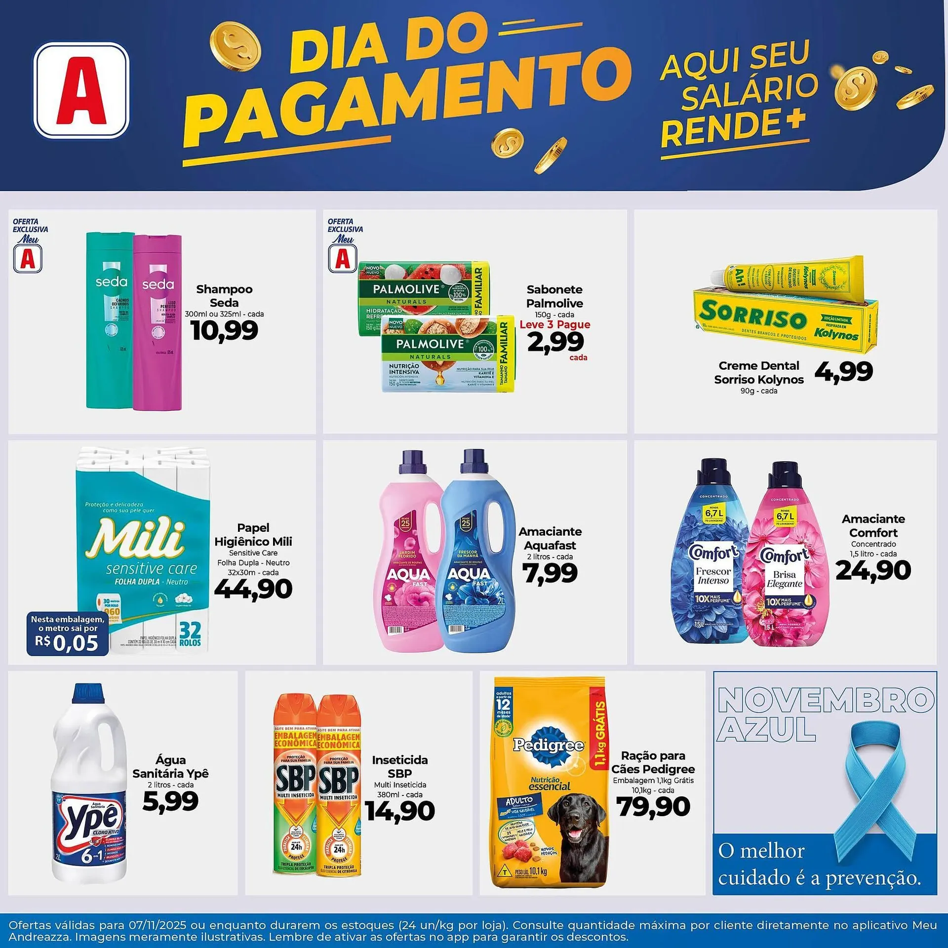 Encarte de Catálogo Supermercados Andreazza 7 de novembro até 7 de novembro 2025 - Pagina 1