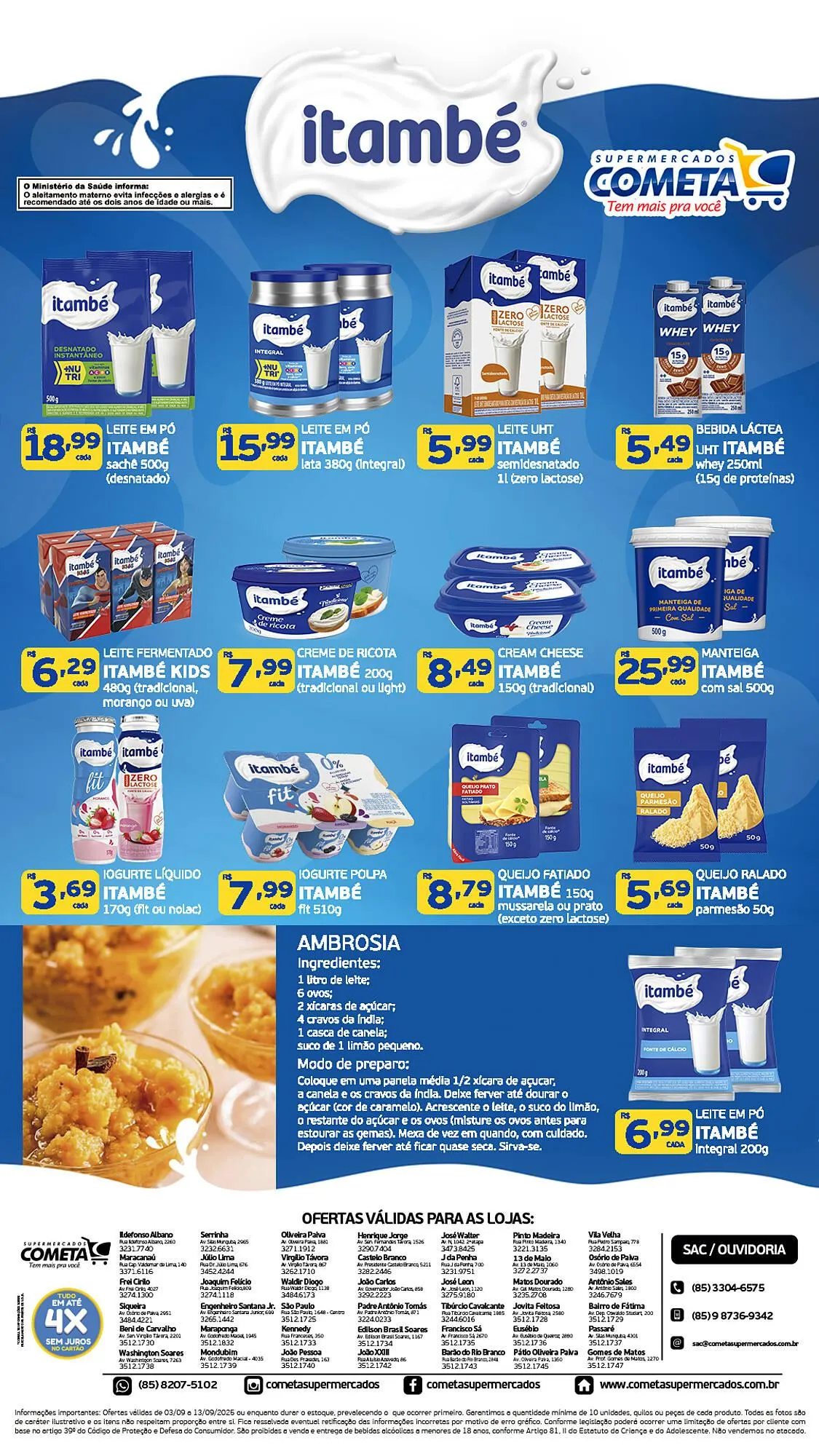 Encarte de Encarte Cometa Supermercados 3 de setembro até 13 de setembro 2025 - Pagina 1