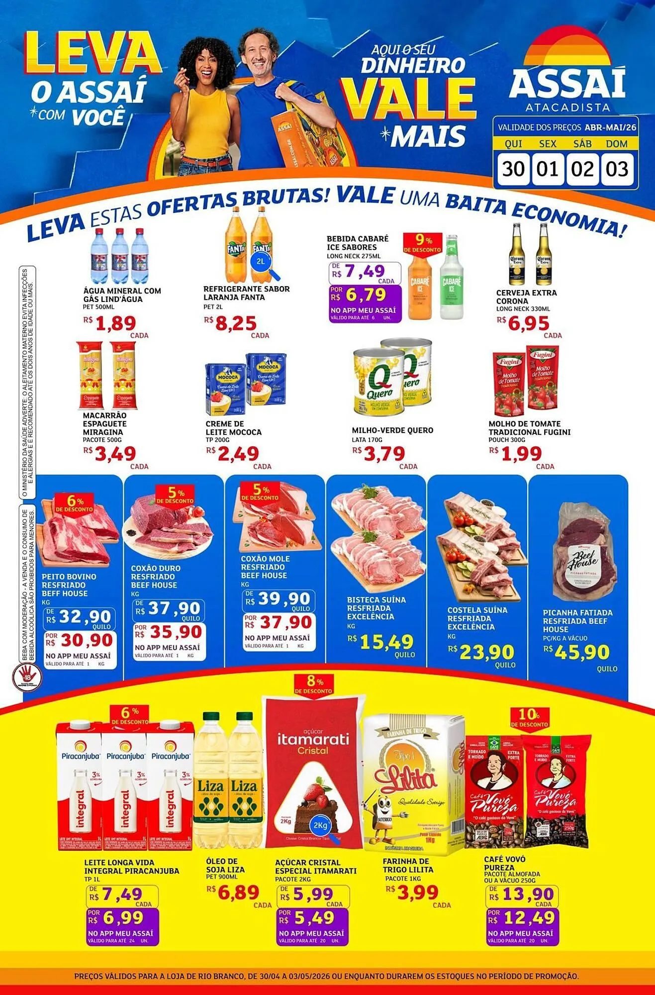 Encarte de Encarte Assaí Atacadista 30 de abril até 3 de maio 2026 - Pagina 1